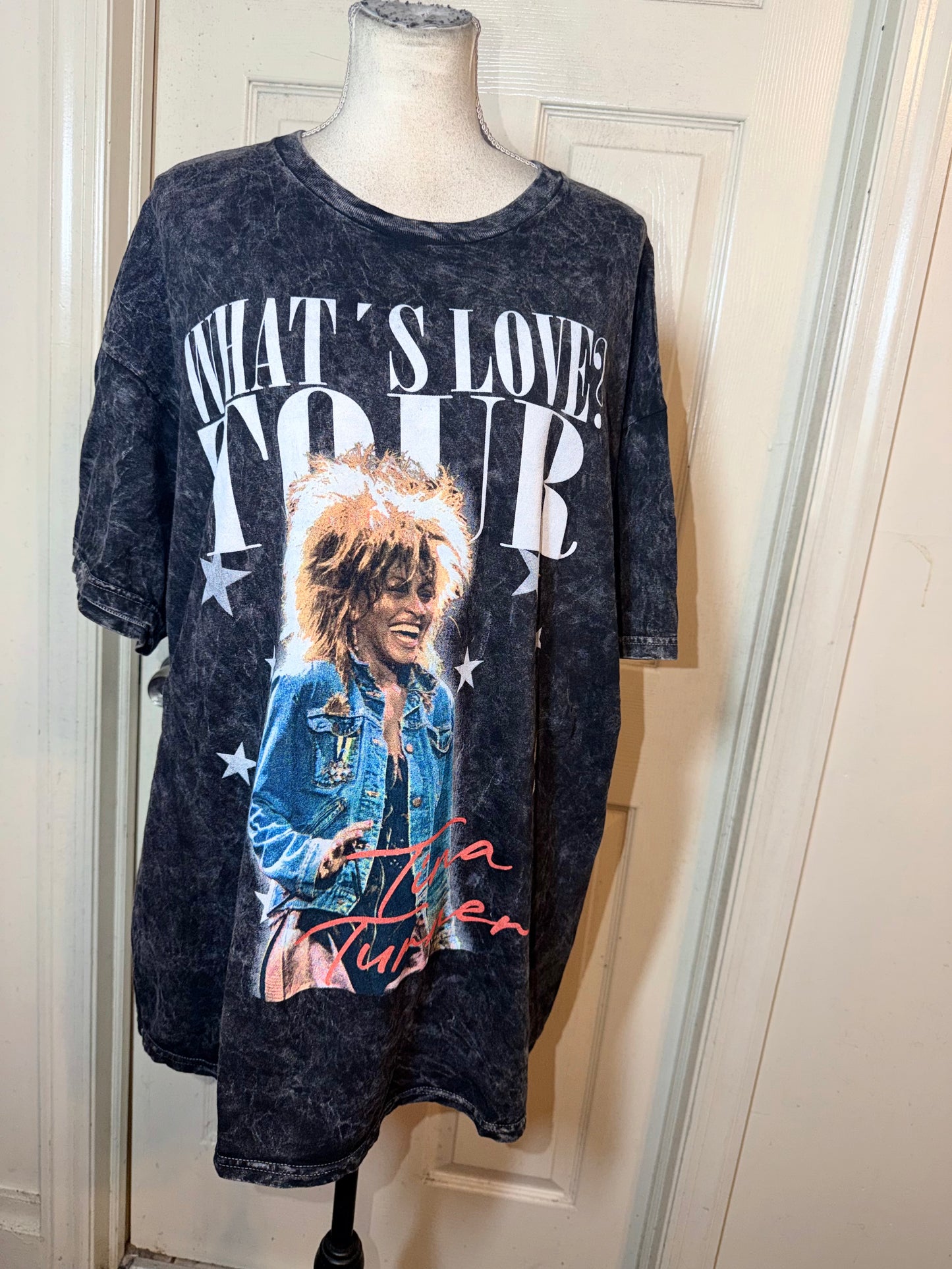 Tina Turner Double Sided Oversized Distressed Tee