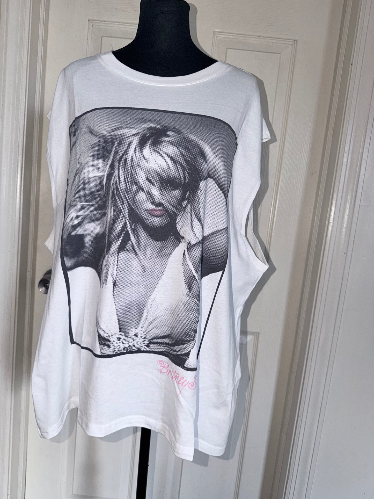 Britney Spears Oversized Distressed Tank