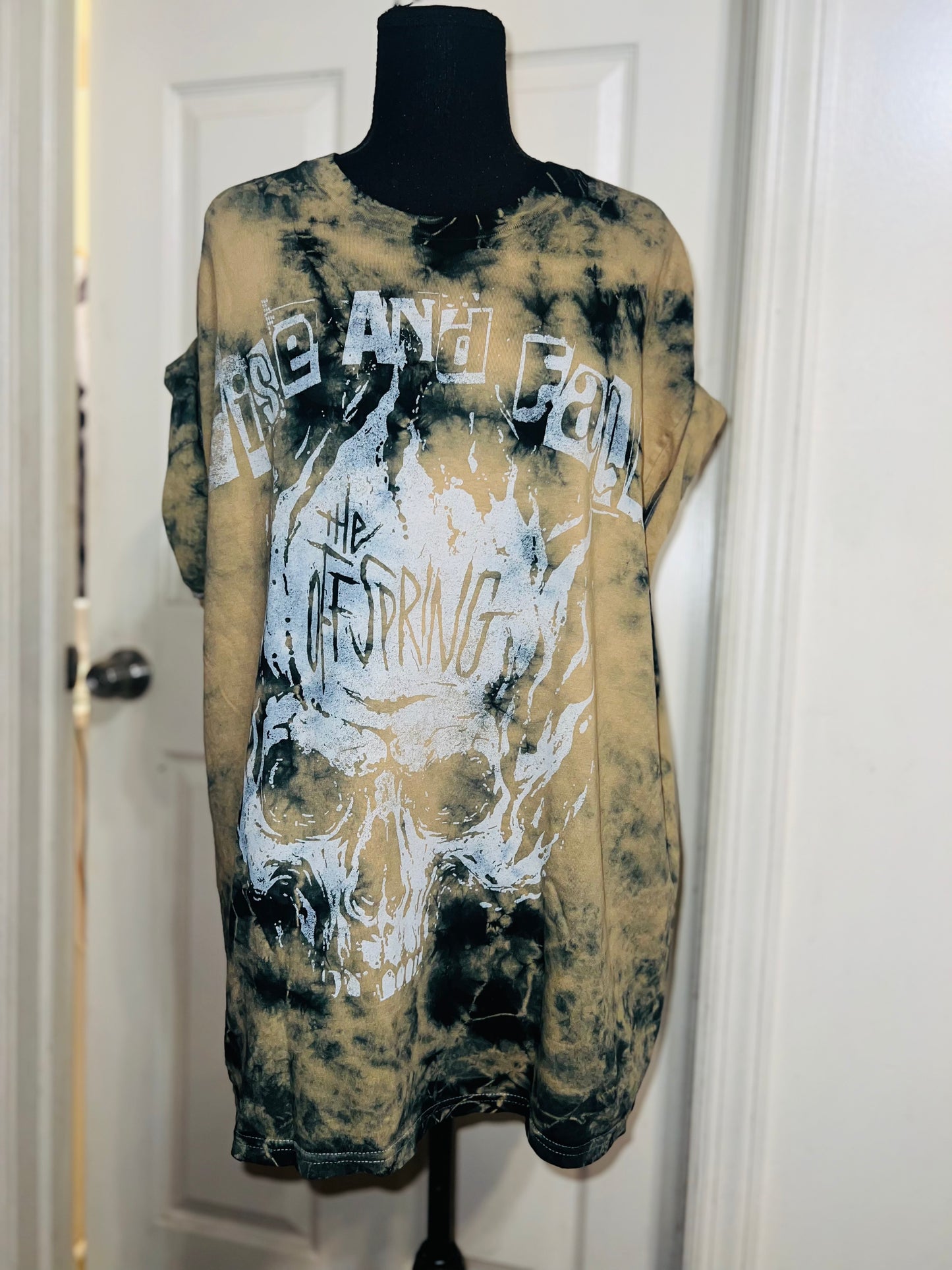 The Offspring Tie Dye Distressed Oversized Tee