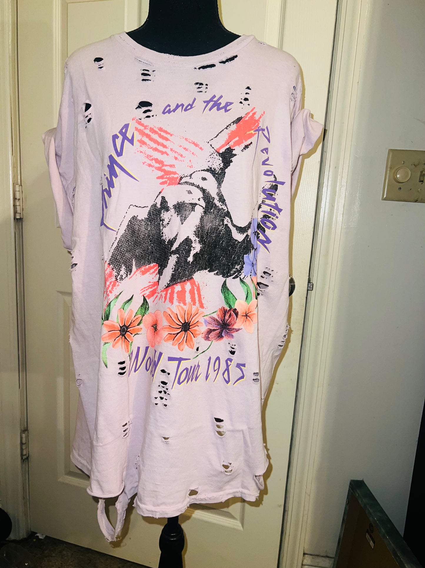 Prince and The Revolution 85 Oversized Distressed Tee