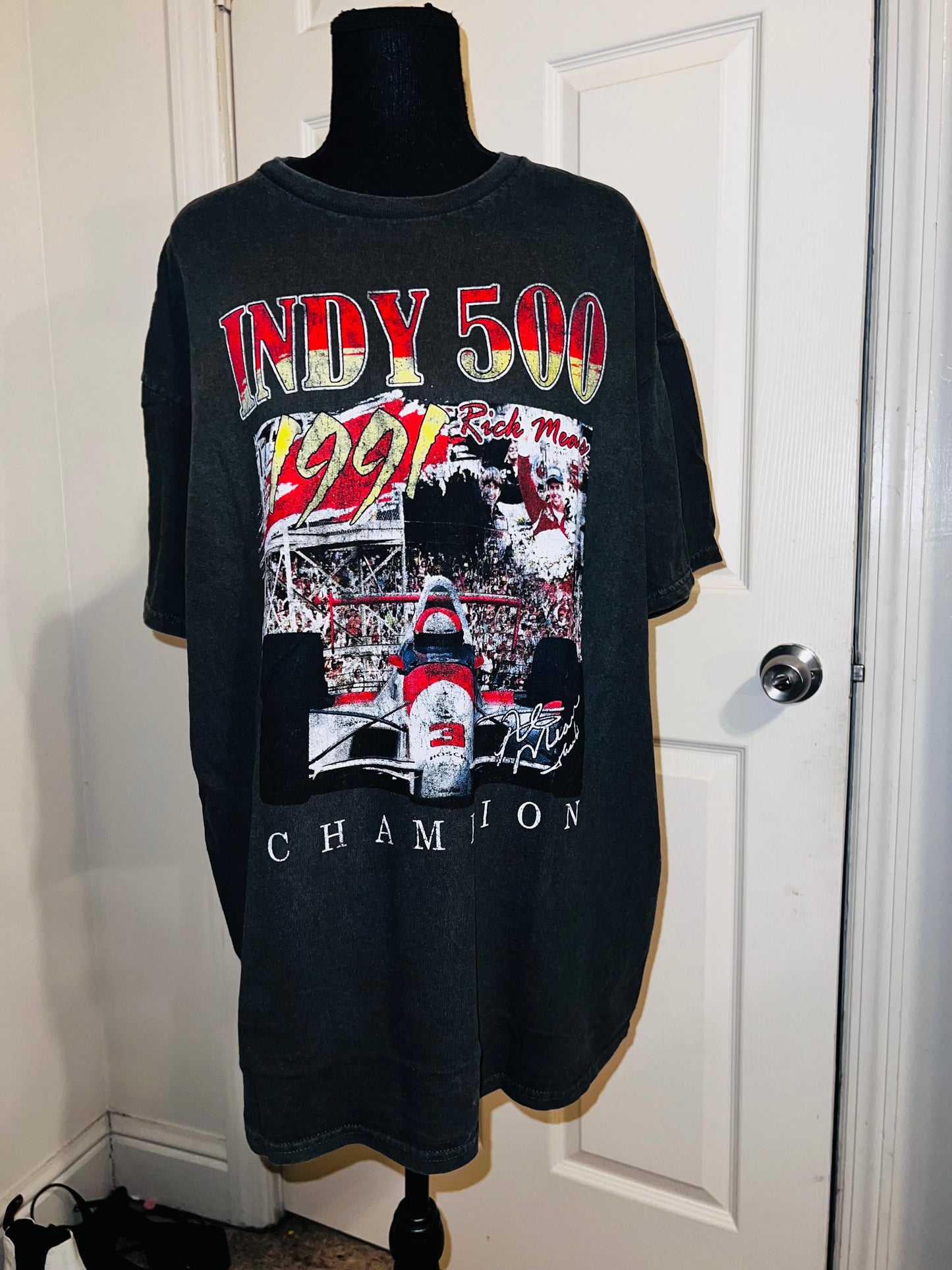 Indy 500 Oversized Distressed Tee