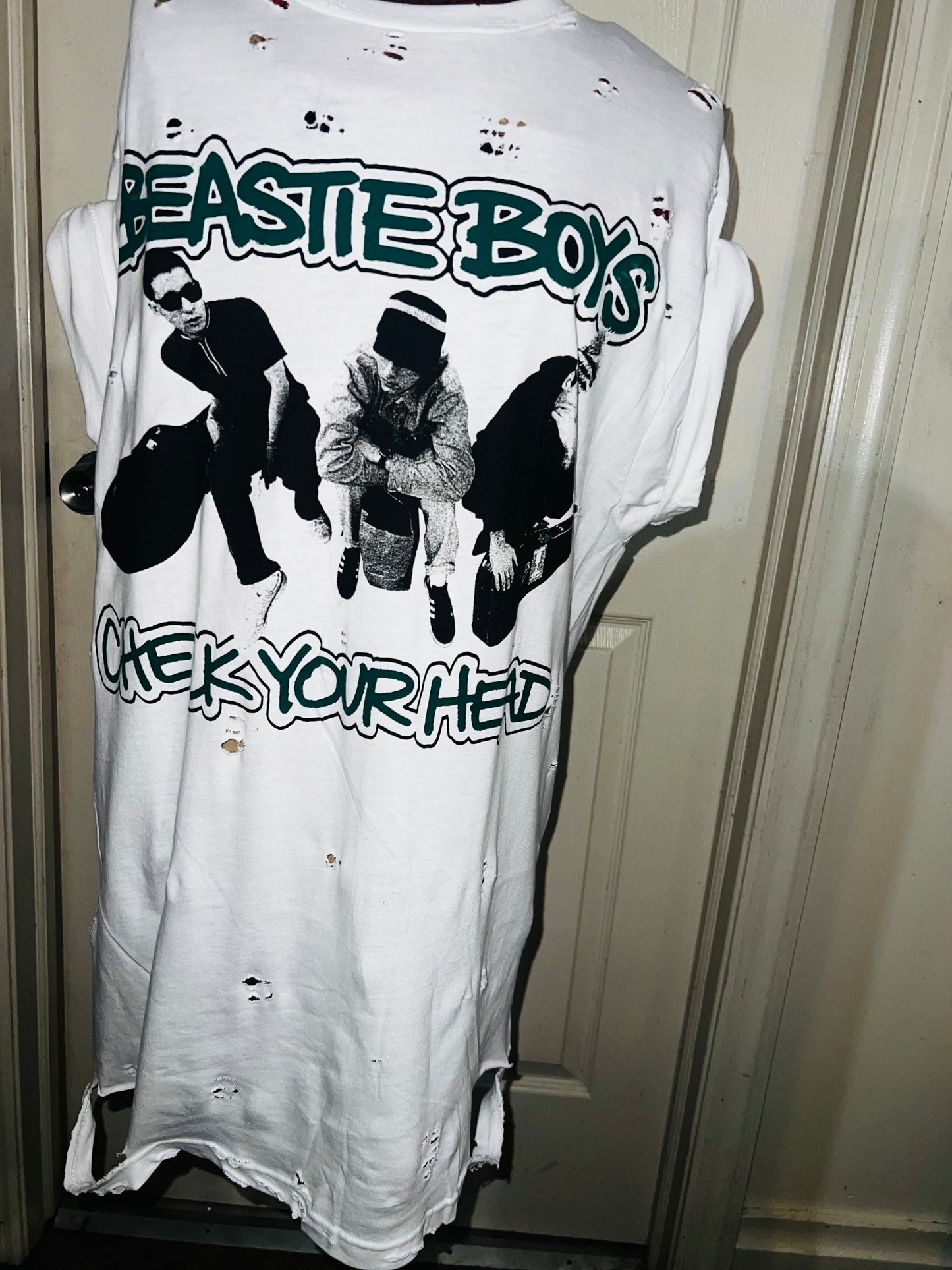 Beastie Boys Double Sided Oversized Distressed Tee