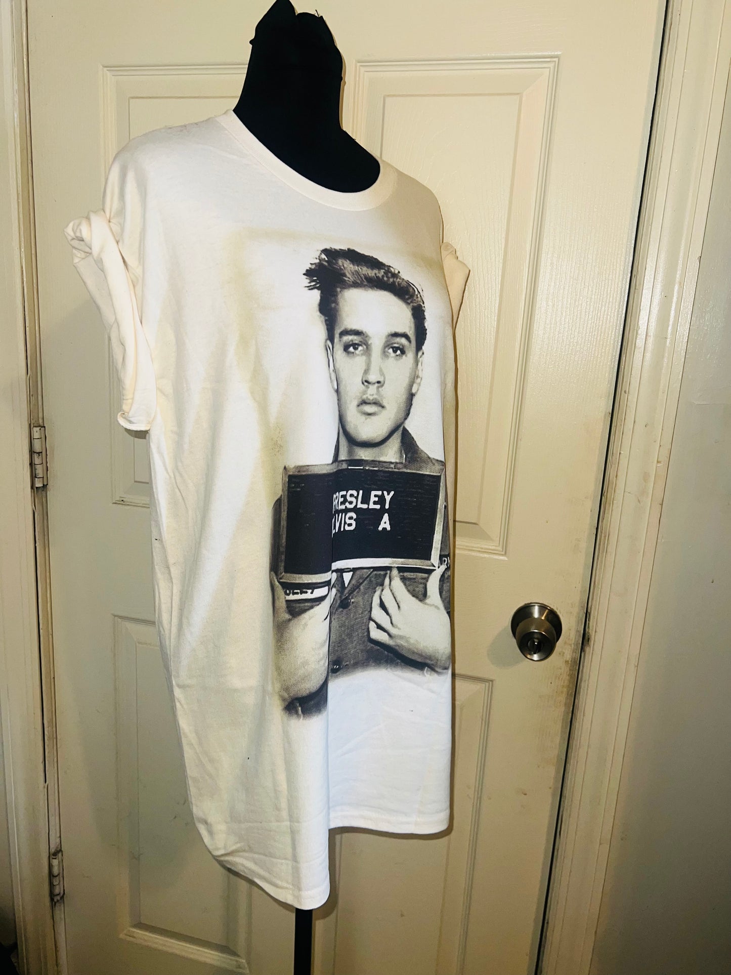 Elvis Oversized Distressed Tee