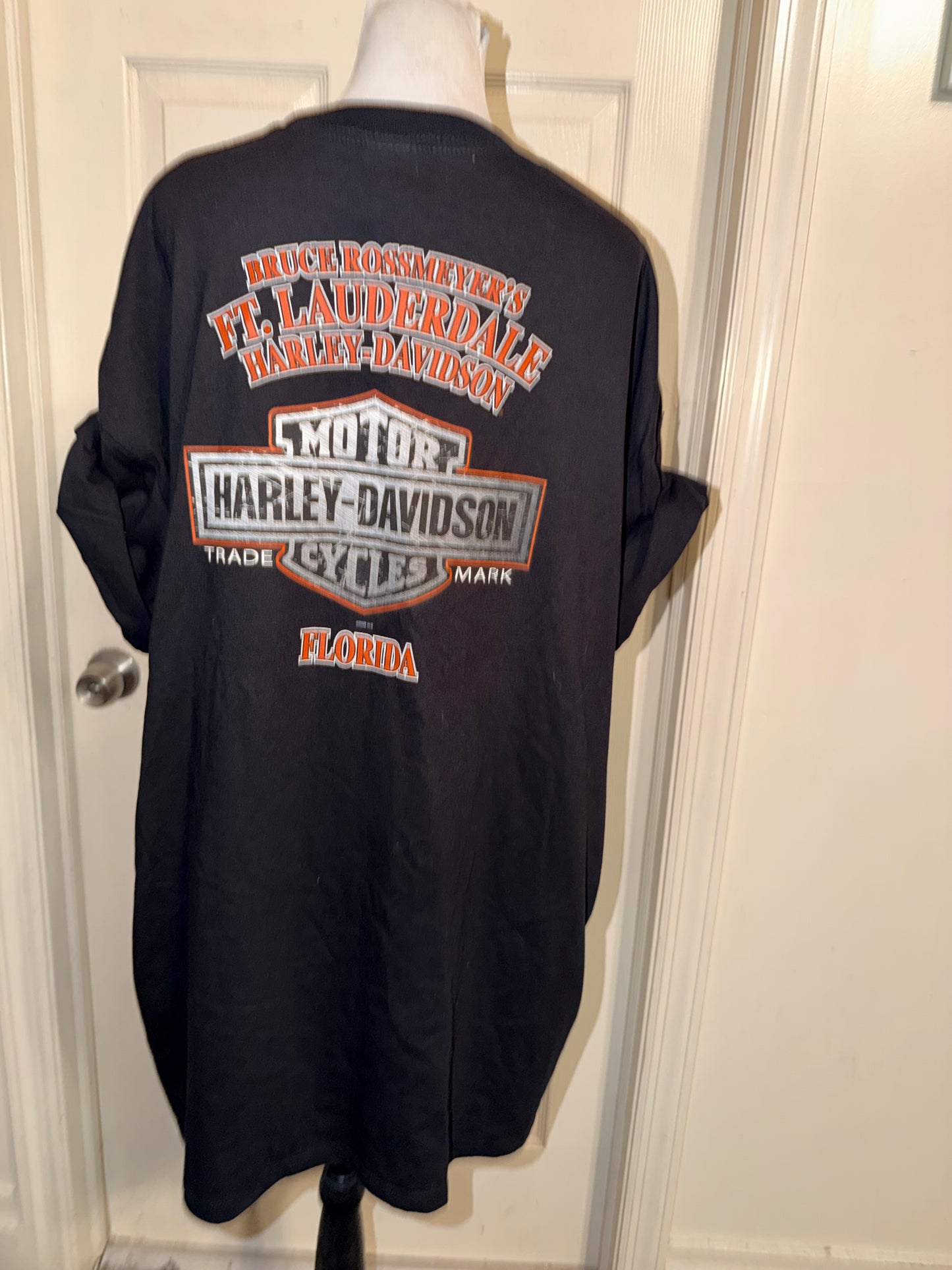 Harley Davidson Vintage Double Sided Oversized Tee