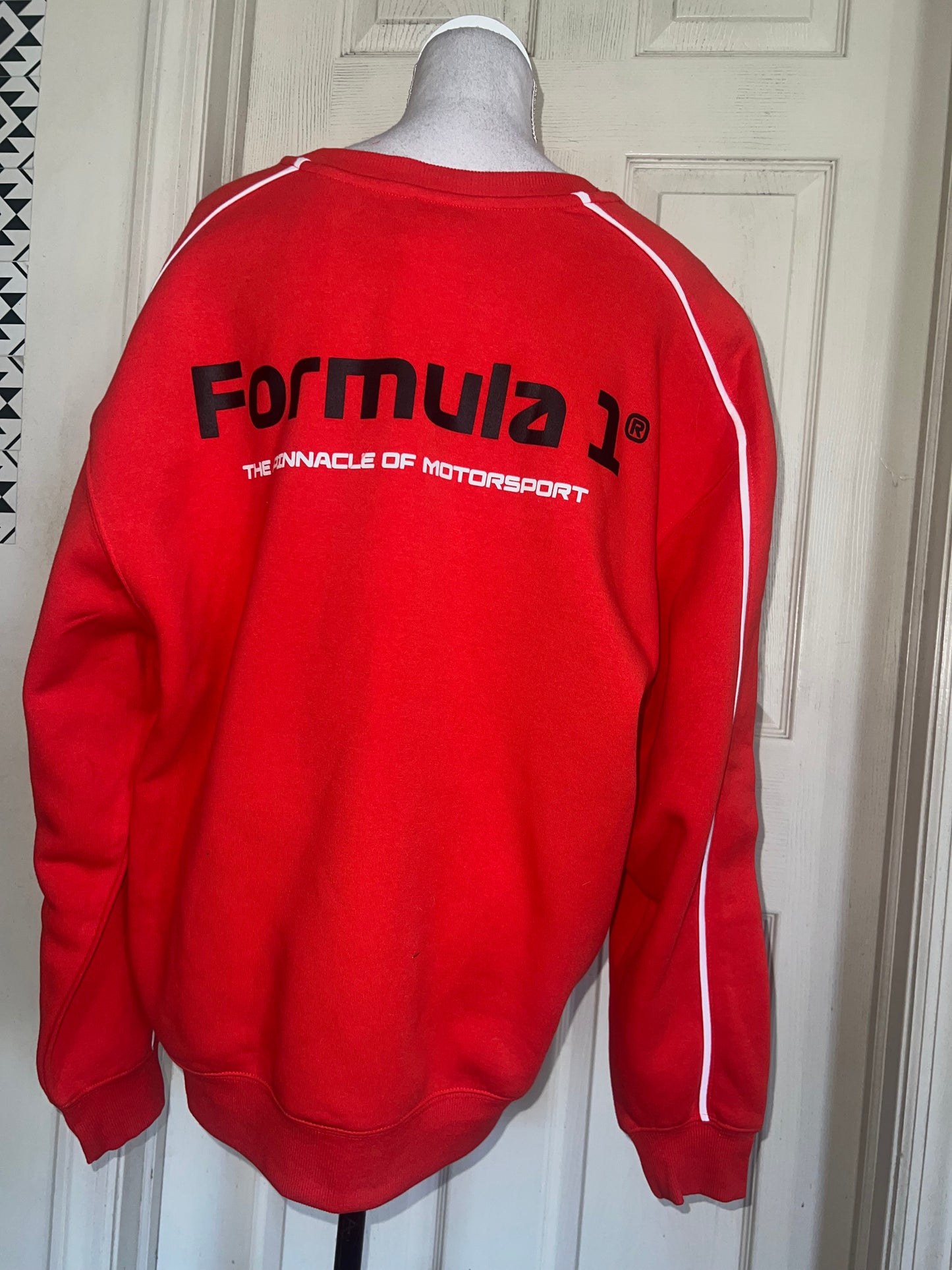 Formula 1 Double Sided Oversized Distressed Sweatshirt