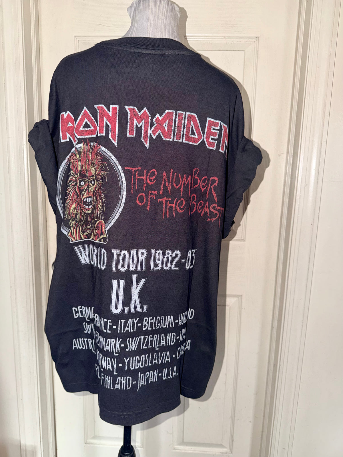 Iron Maiden Double Sided Oversized Tee