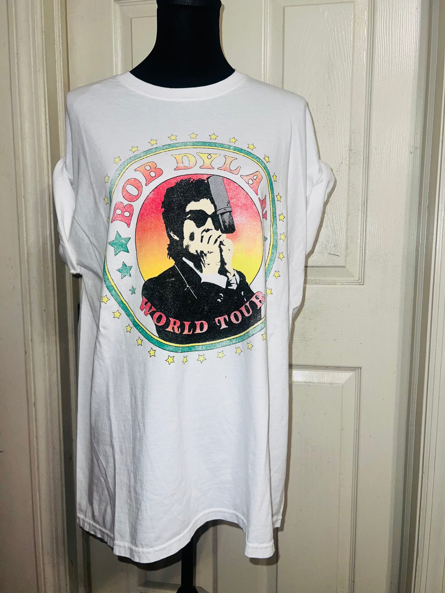 Bob Dylan Double Sided Oversized Distressed Tee