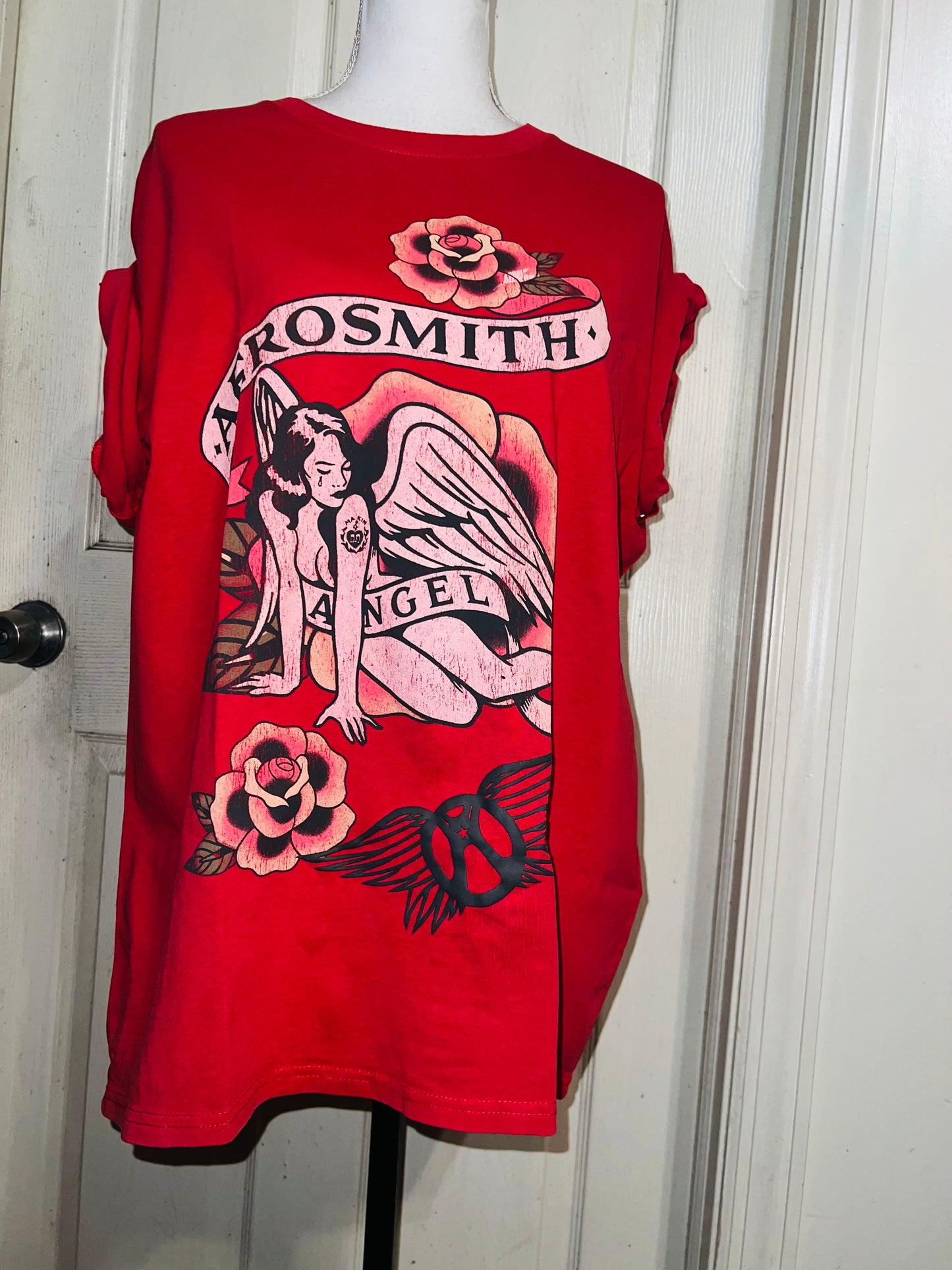 Aerosmith Oversized Distressed Tee