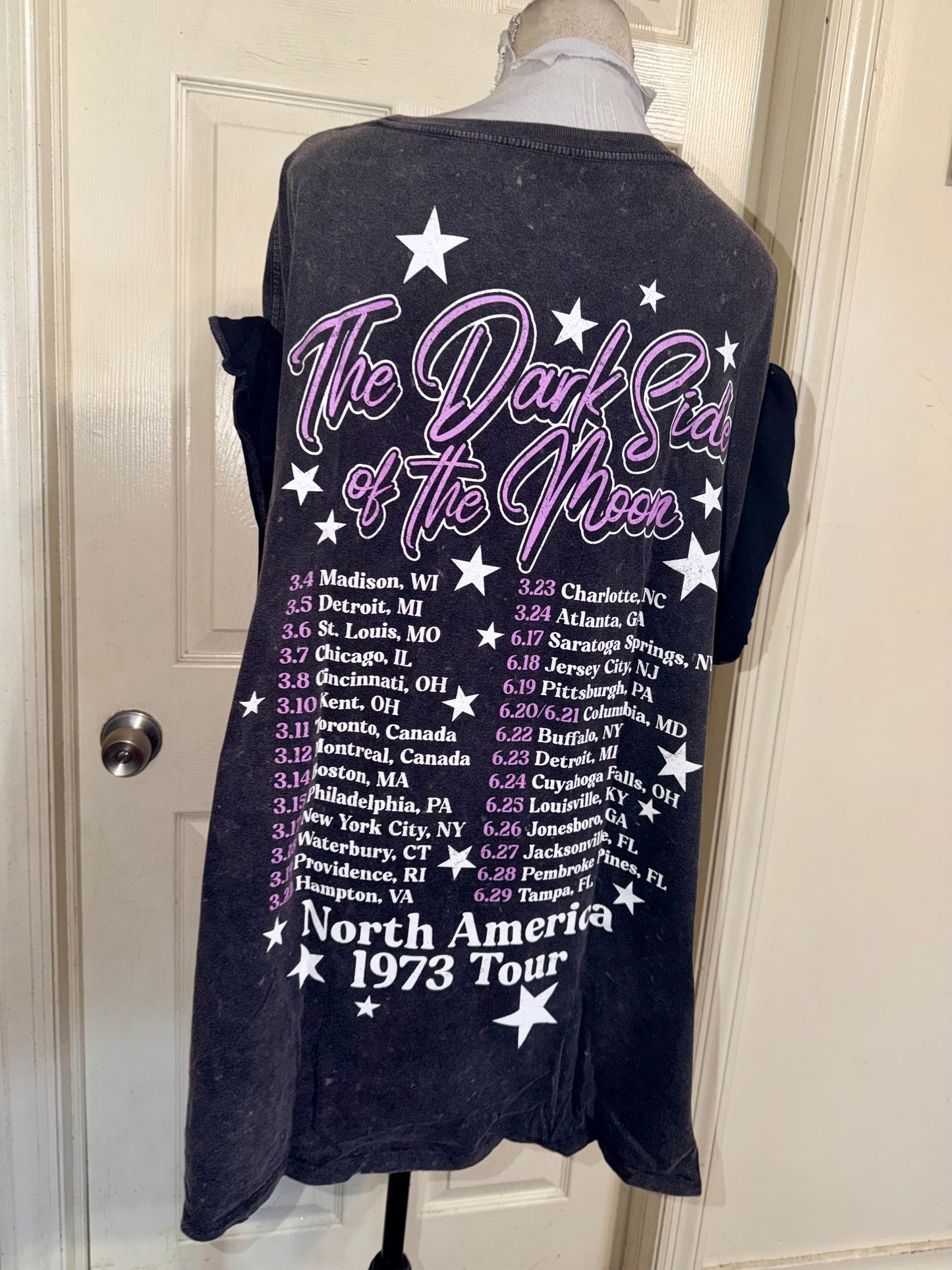 Pink Floyd Double Sided Oversized Distressed Tee