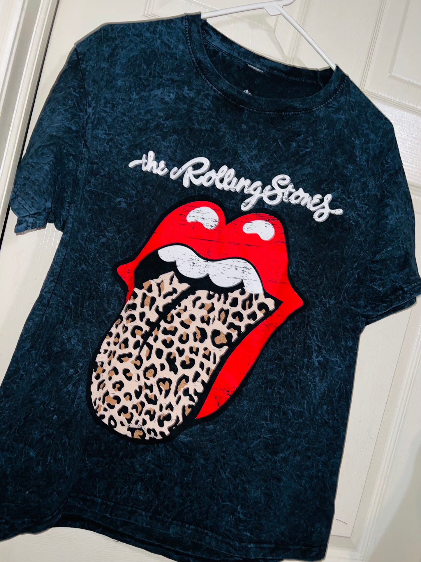 The Rolling Stones Cheetah Oversized Distressed Tee