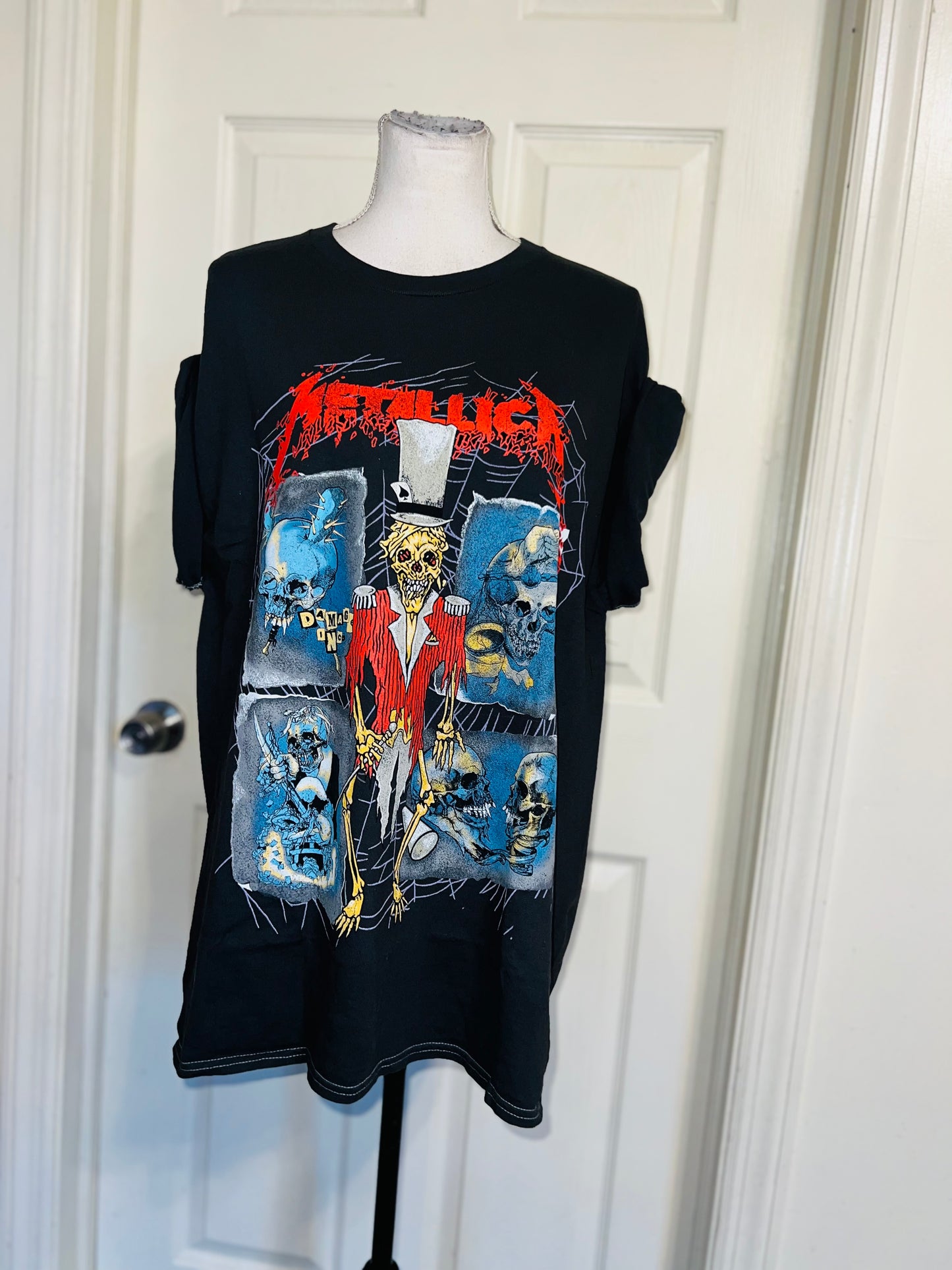 Metallica Double Sided Oversized Distressed Tee