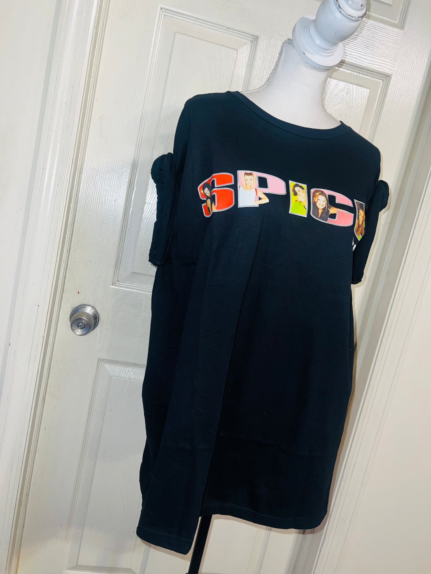 Spice Girls Oversized Distressed Tee