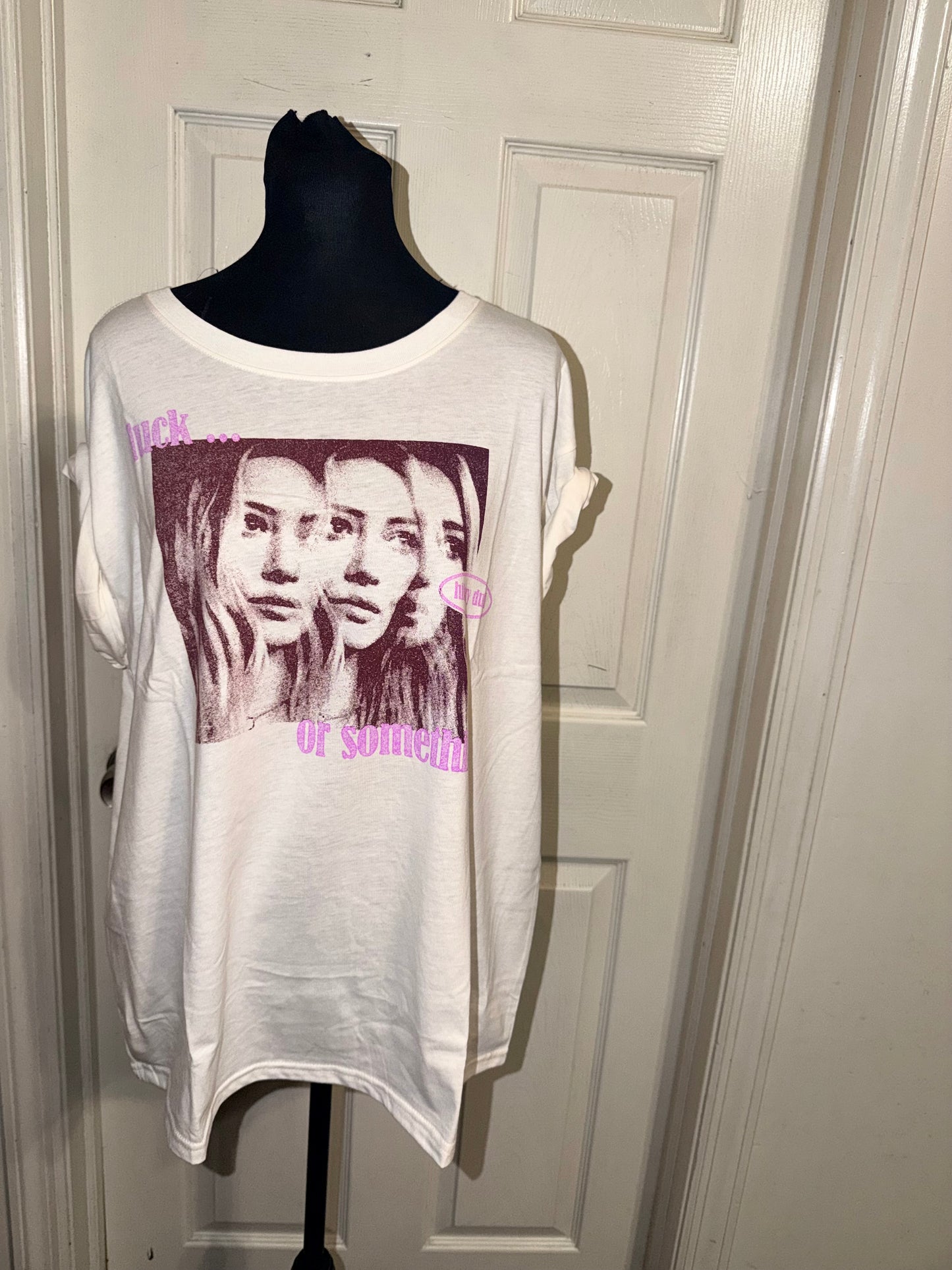 Hilary Duff Distressed Tee