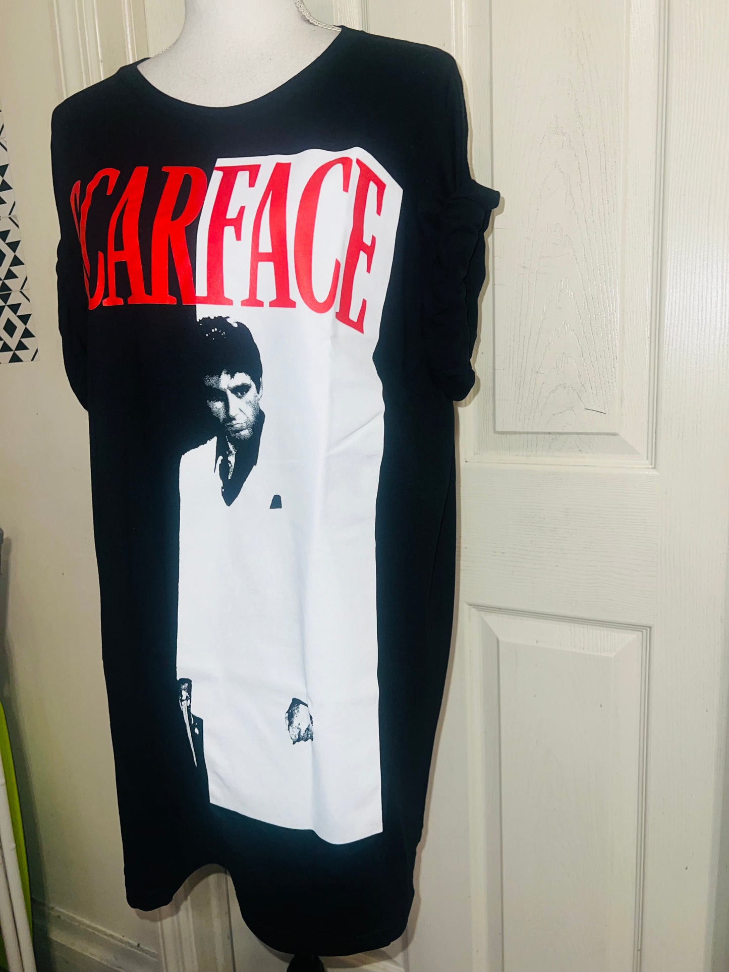 Scarface Oversized Distressed Tee