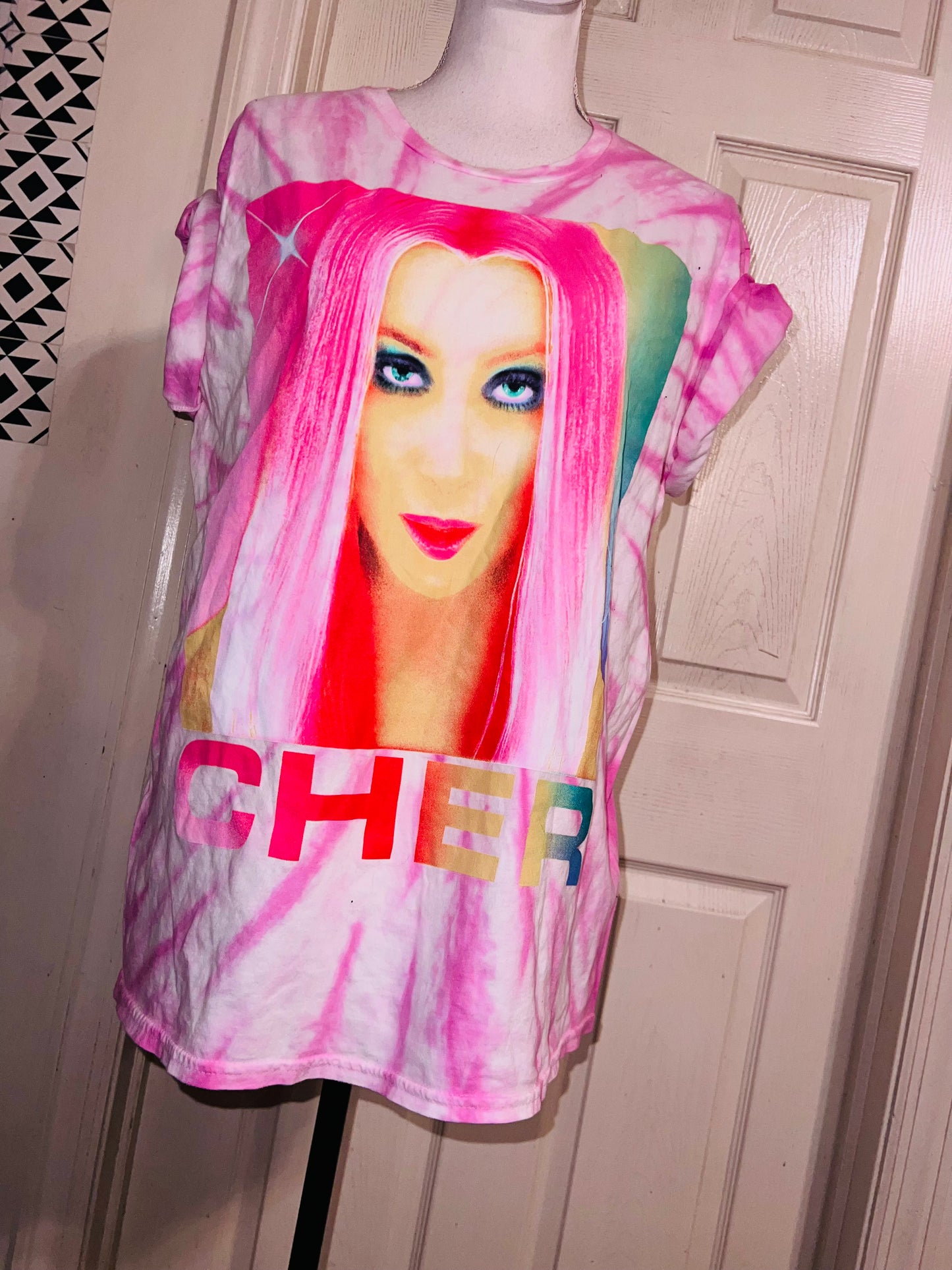 Cher Oversized Distressed tee