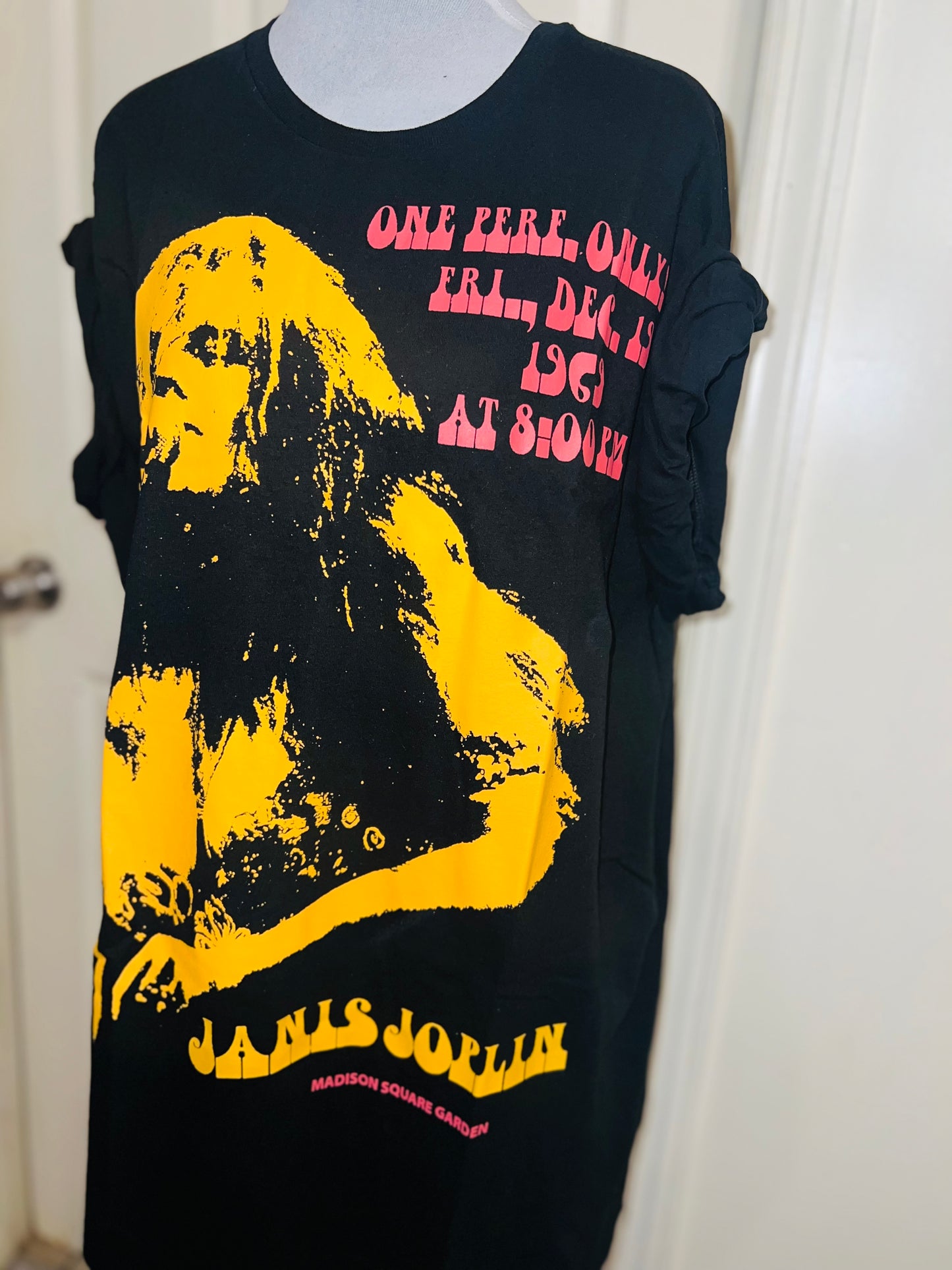 Janis Joplin Oversized Distressed Tee