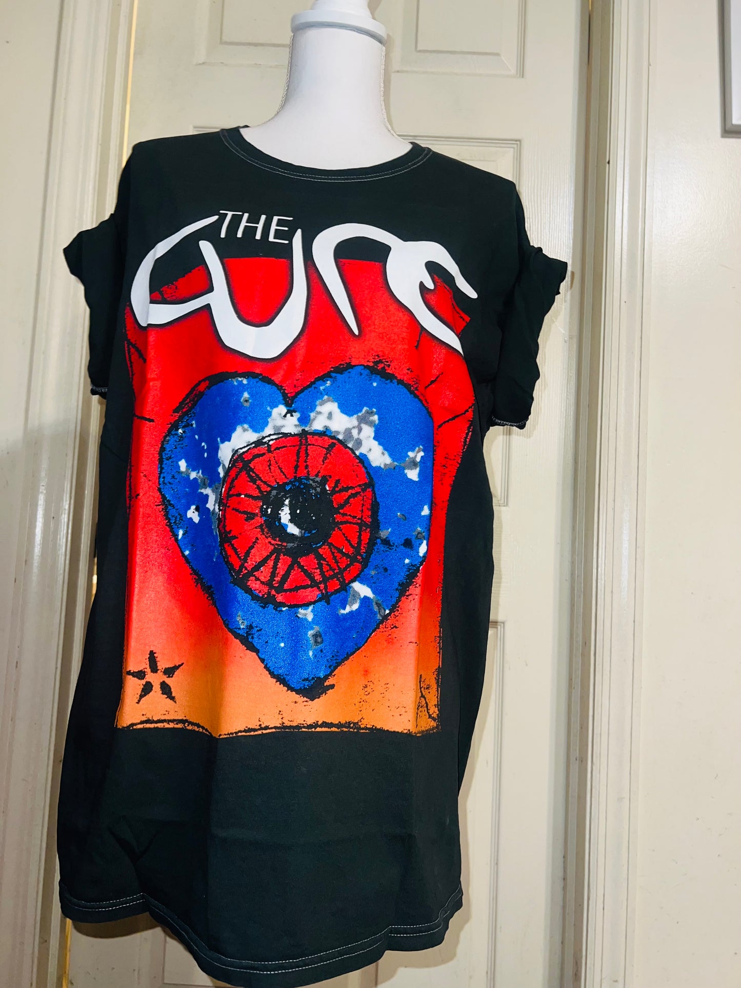 The Cure Oversized Distressed Tee