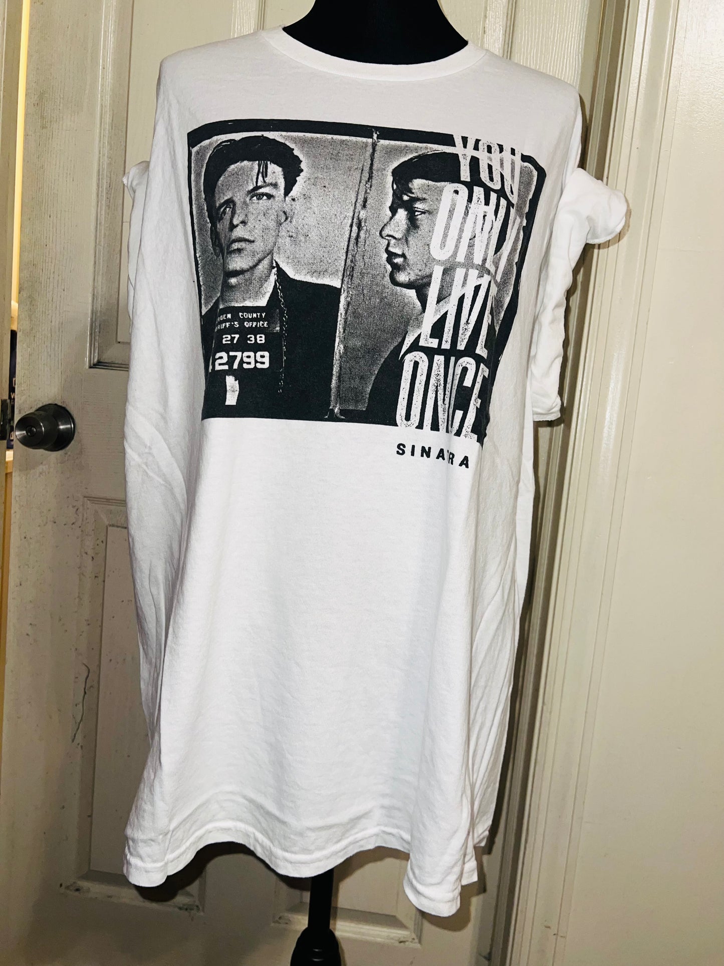 Frank Sinatra Oversized Distressed Tee