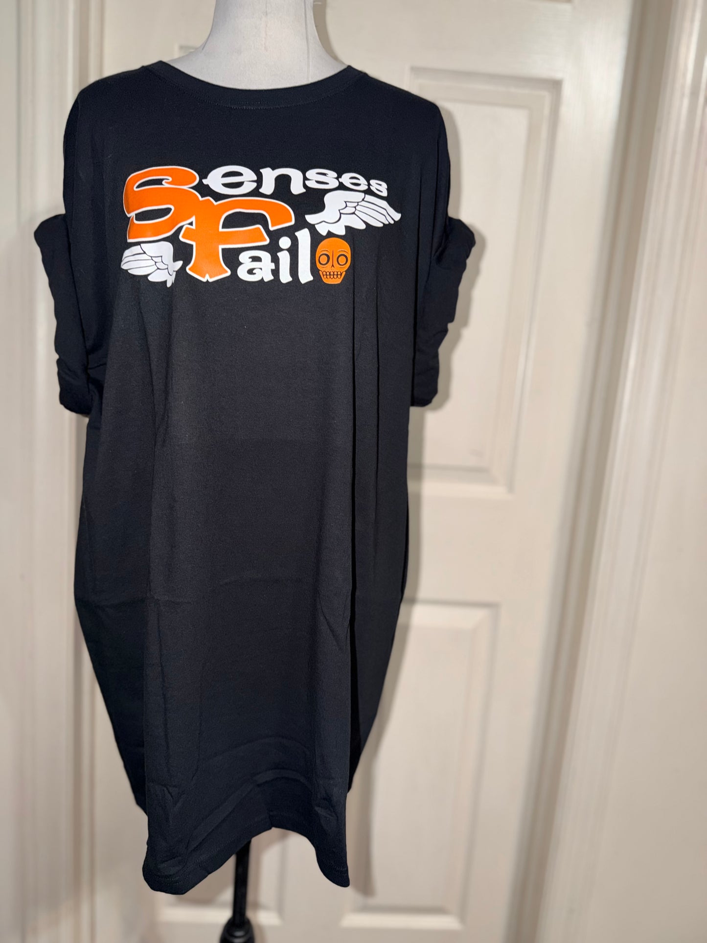 Senses Fail Oversized Distressed Tee