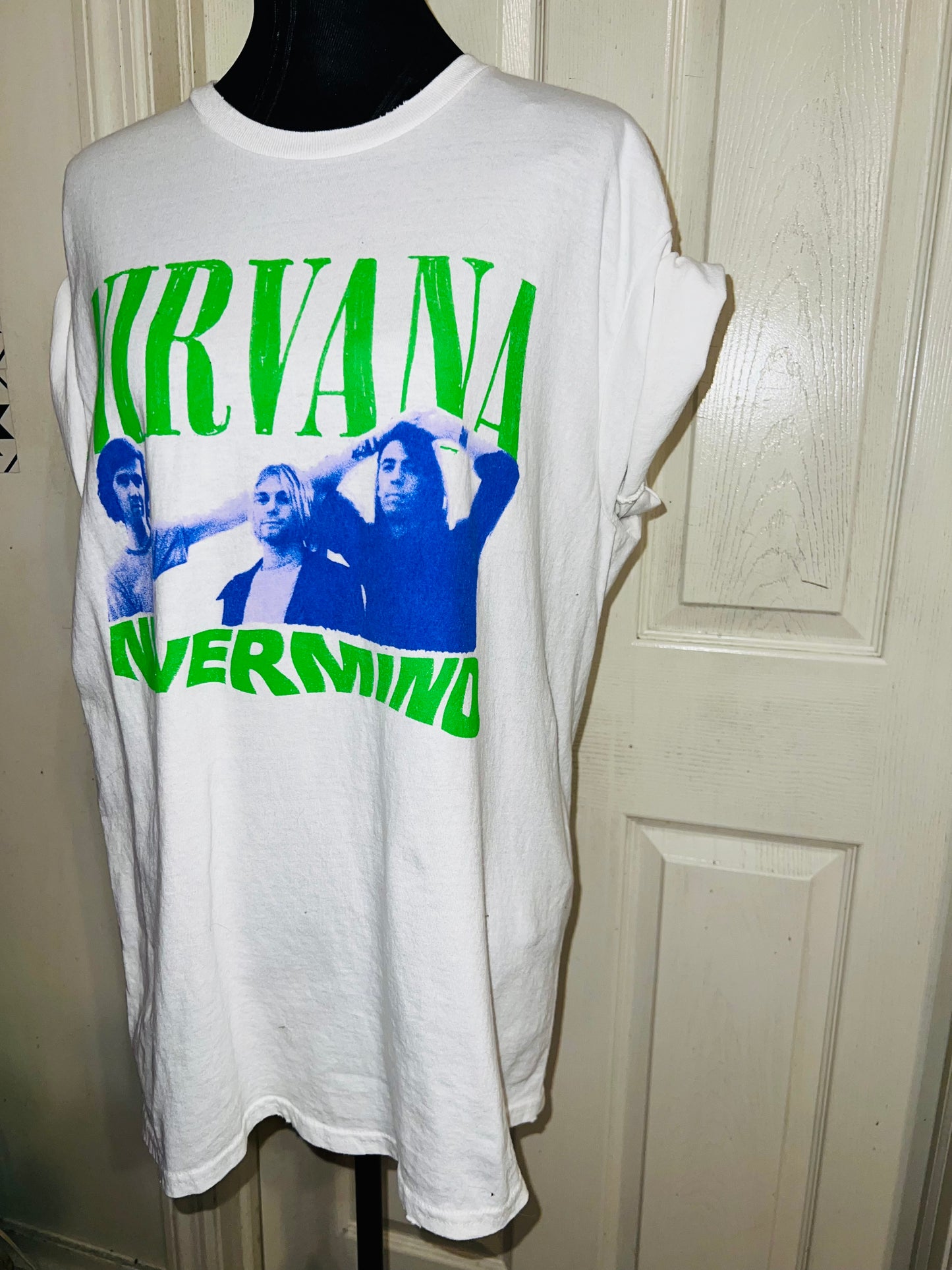 Nirvana “Nevermind” Oversized Distressed Tee