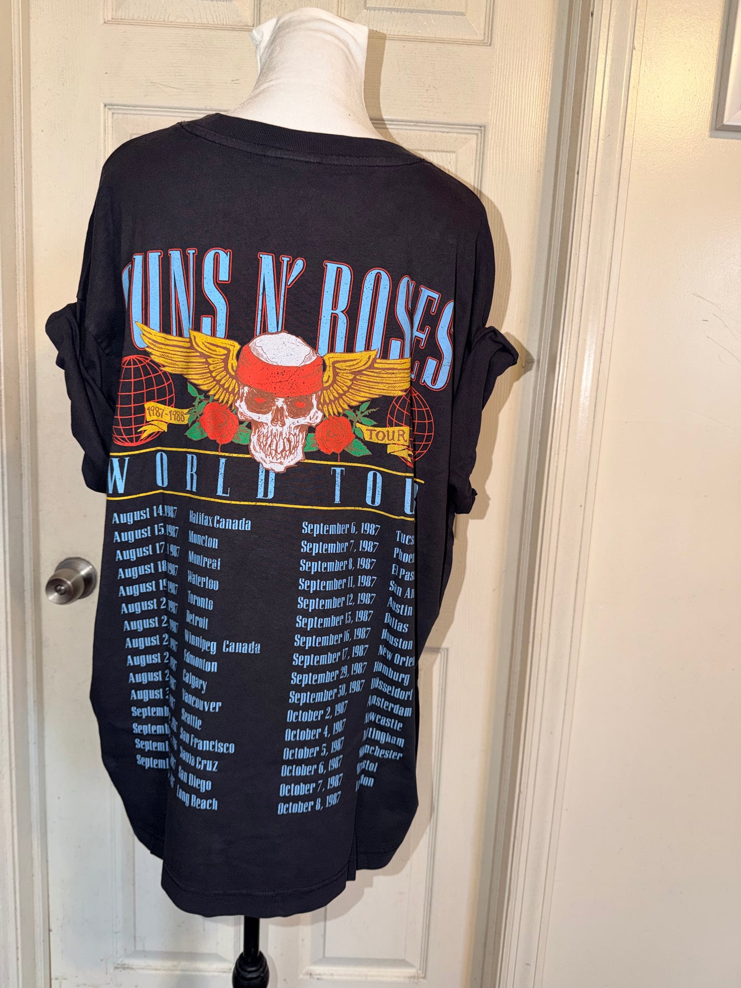 Guns N’ Roses Double Sided Oversized Distressed Tee