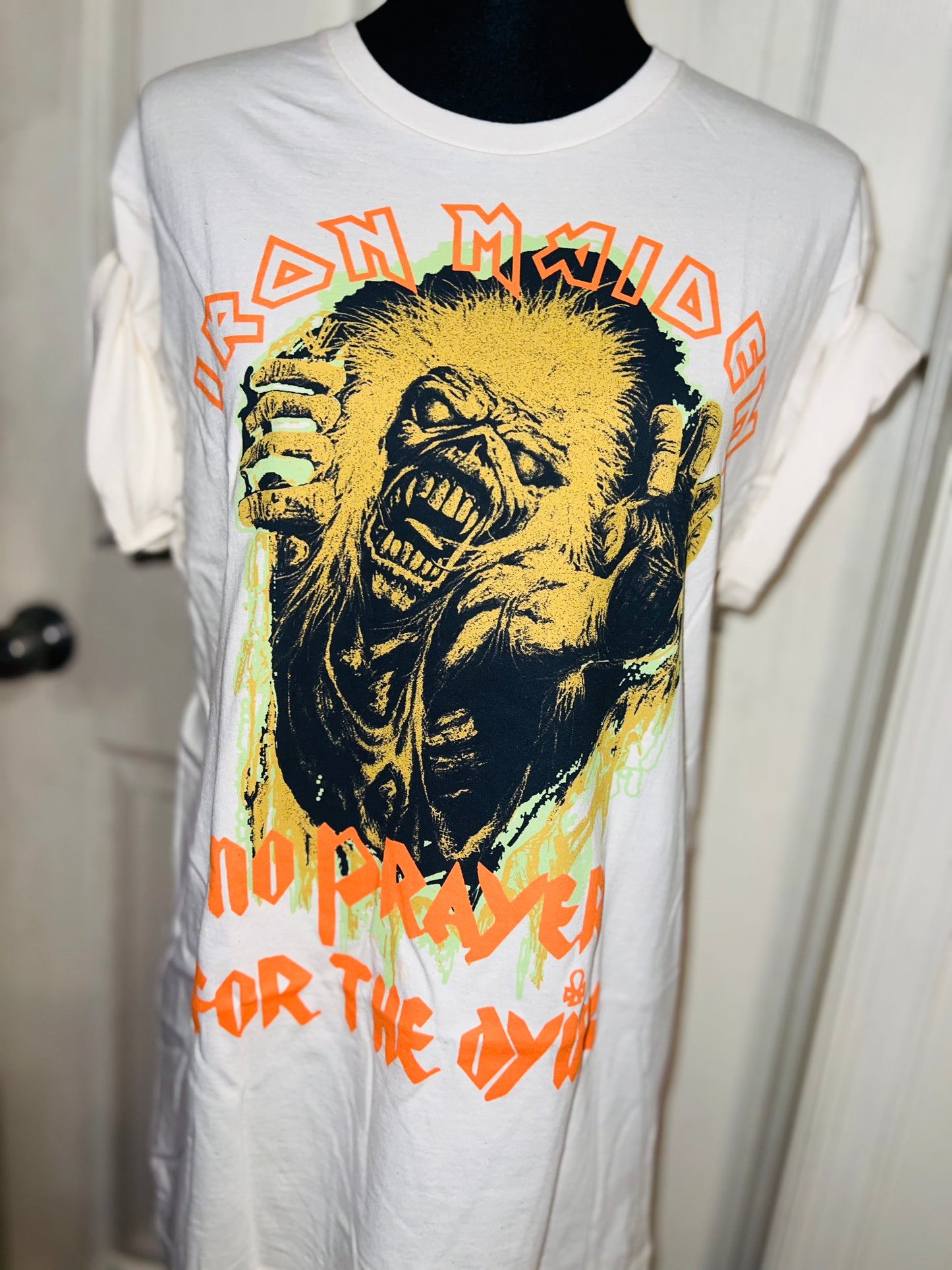 Iron Maiden Oversized Distressed T-Shirt