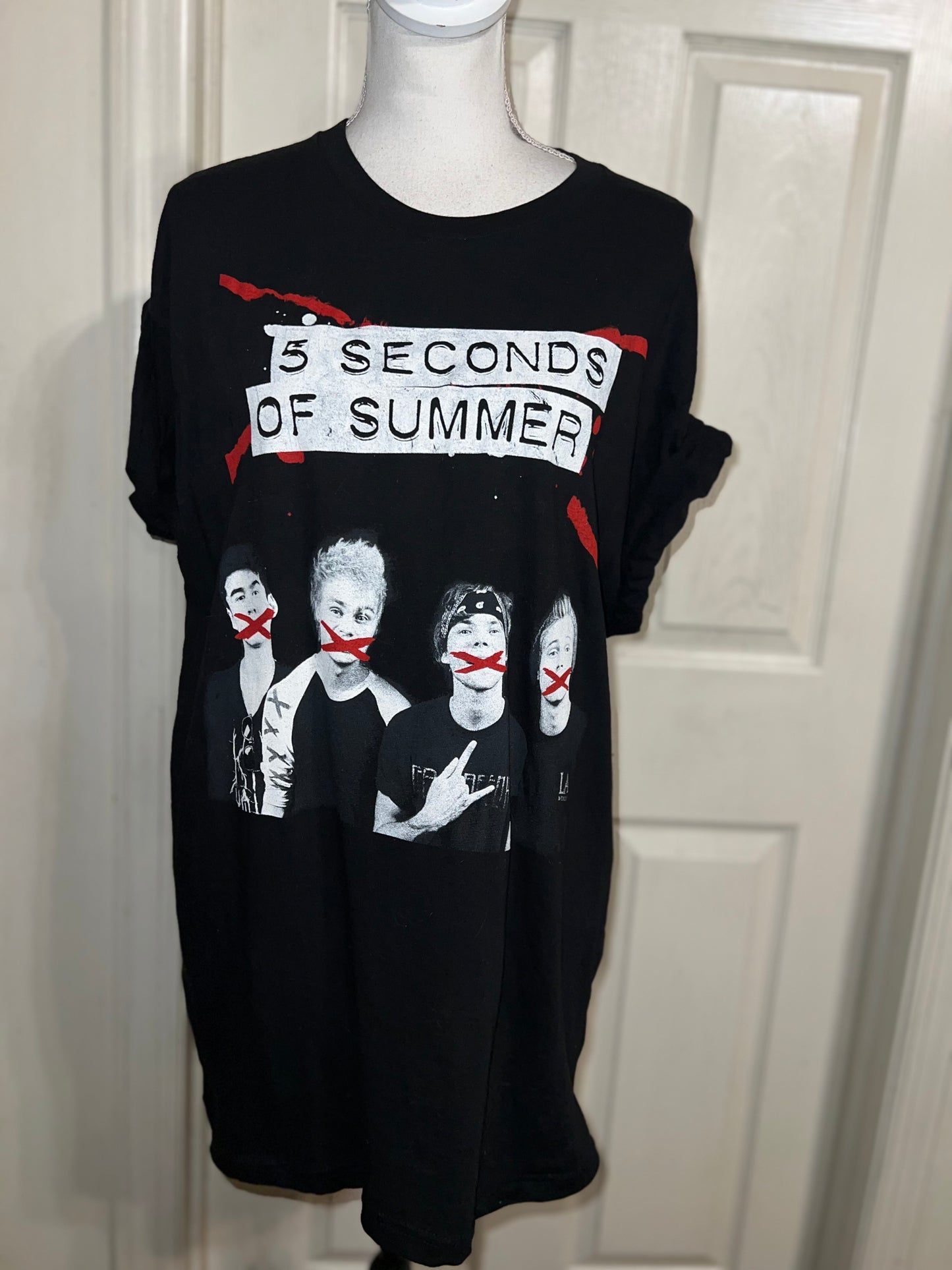 5 Seconds of Summer Distressed Tee