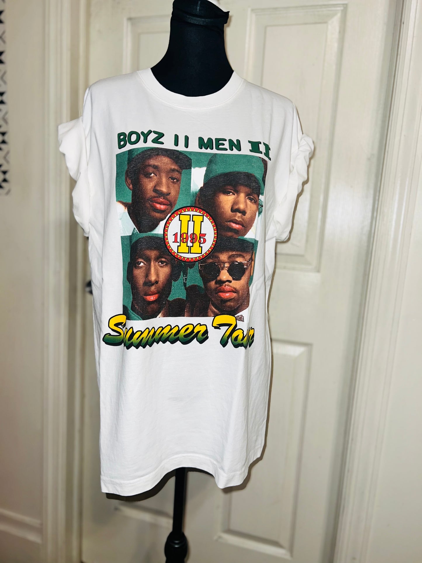 Boyz II Men Double Sided Oversized Distressed Tee