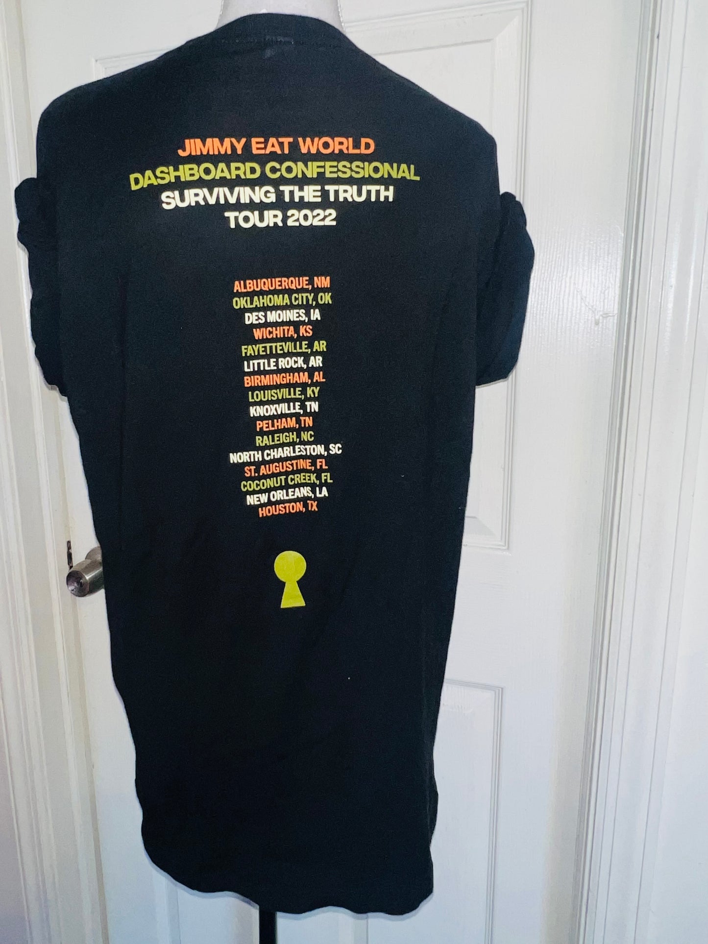 Dashboard Confessional / Jimmy Eat World Double Sided Distressed Tee