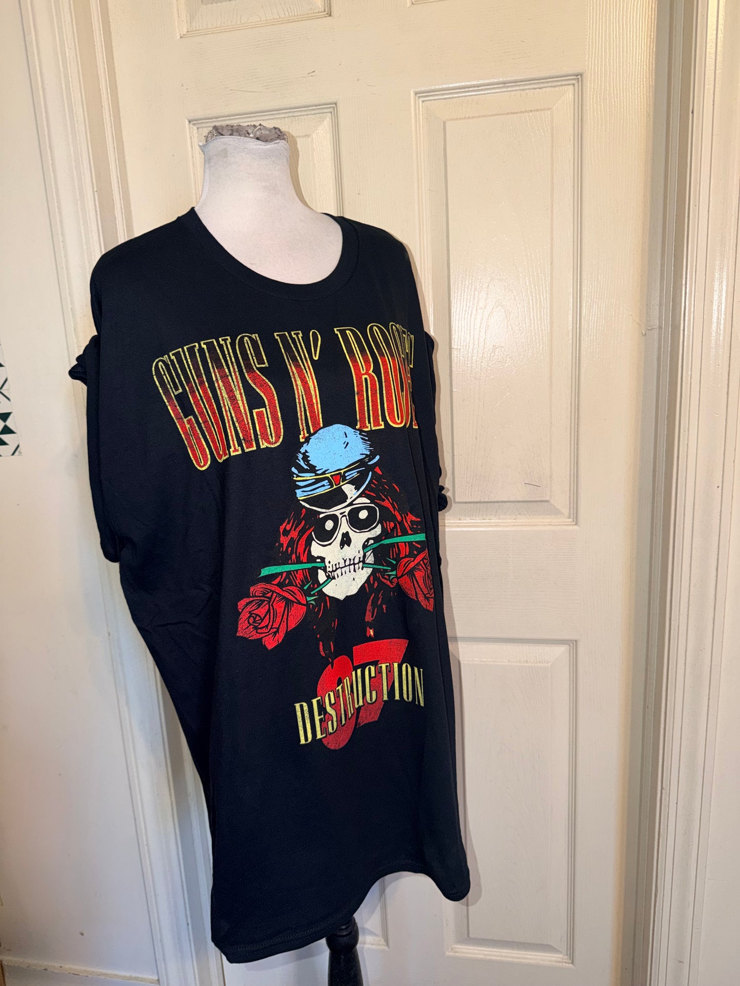 Guns N’ Roses Double Sided Oversized Distressed Tee