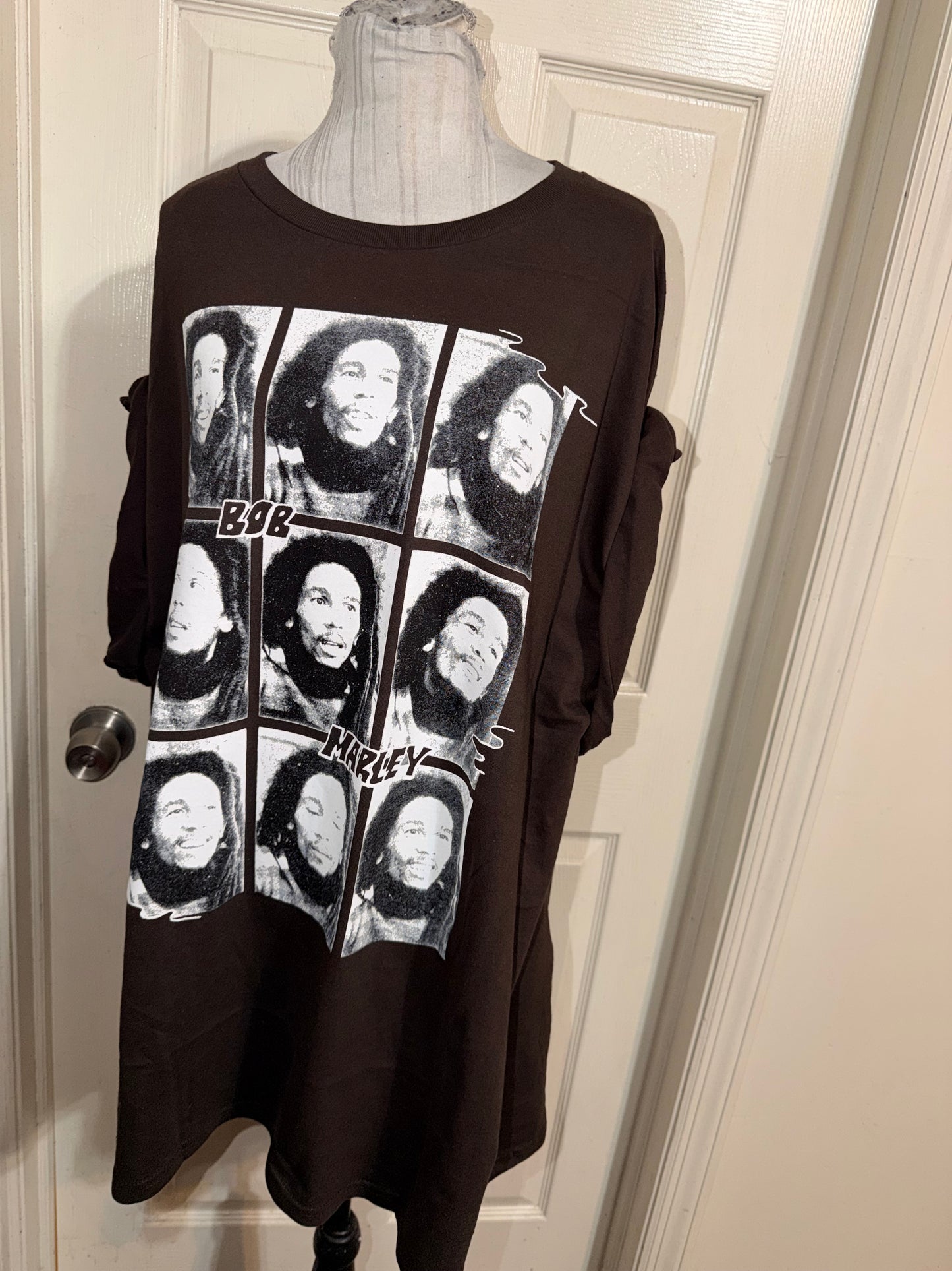 Bob Marley Oversized Distressed Tee