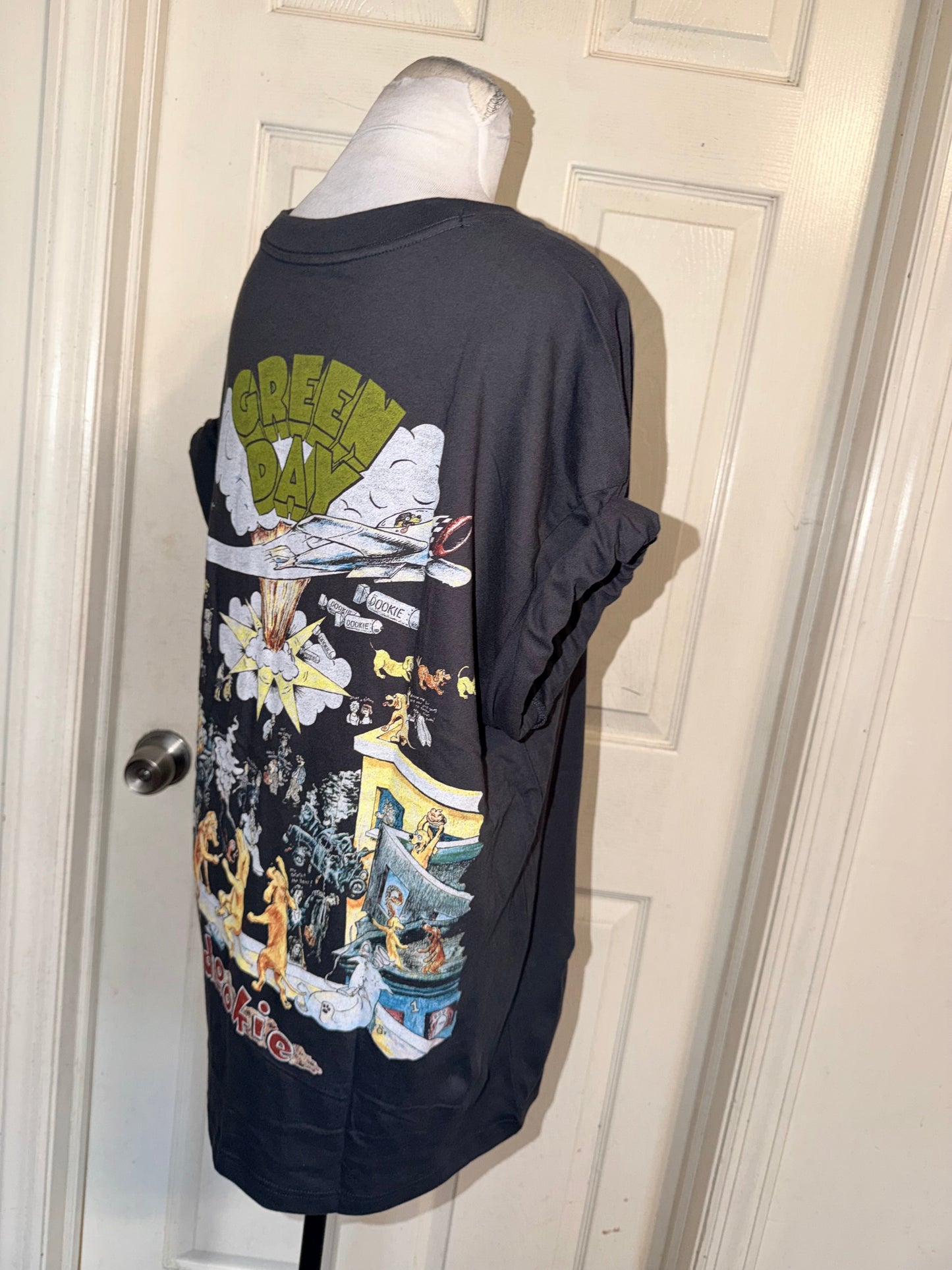 Green Day Double Sided Oversized Tee