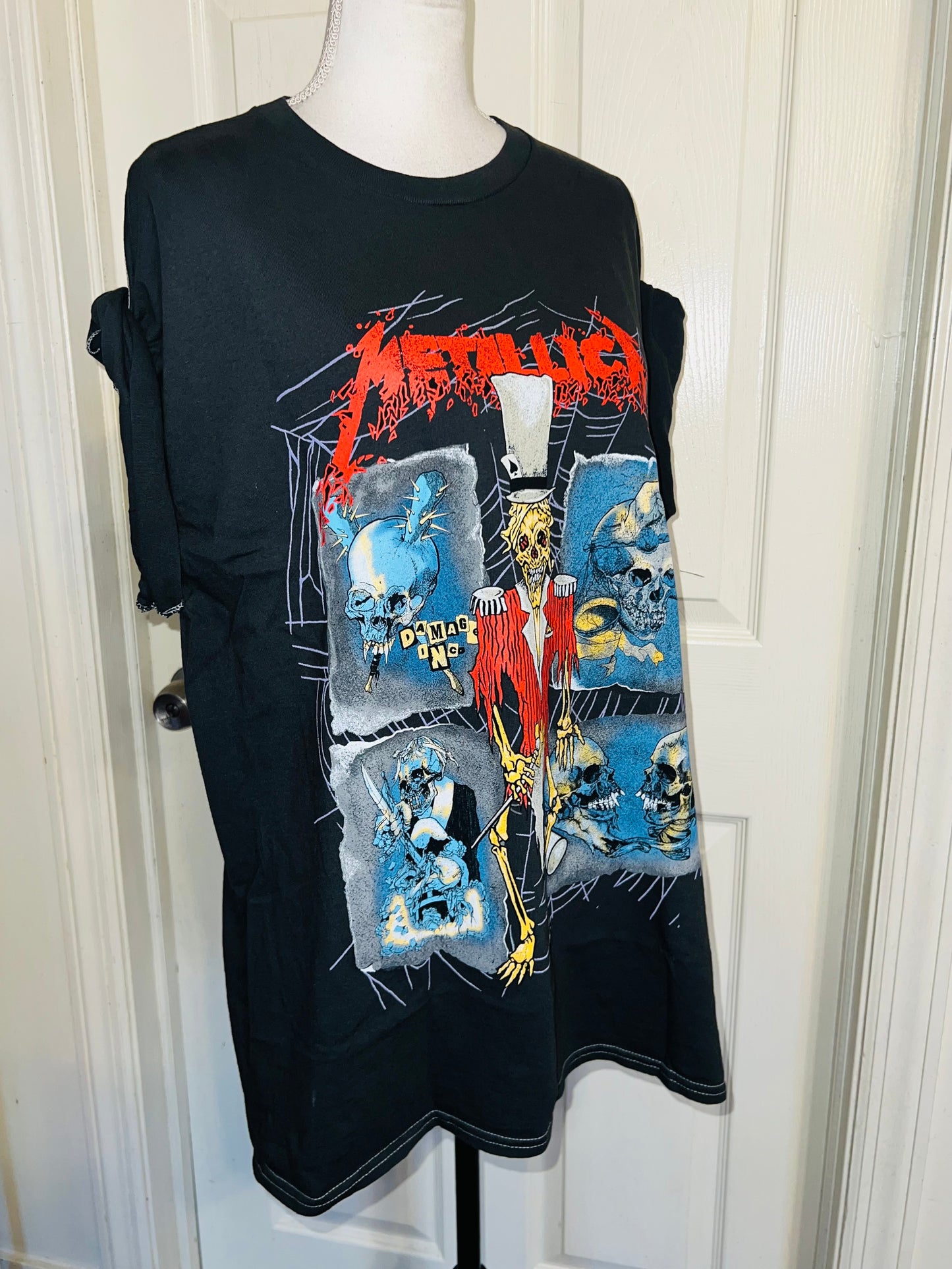 Metallica Double Sided Oversized Distressed Tee