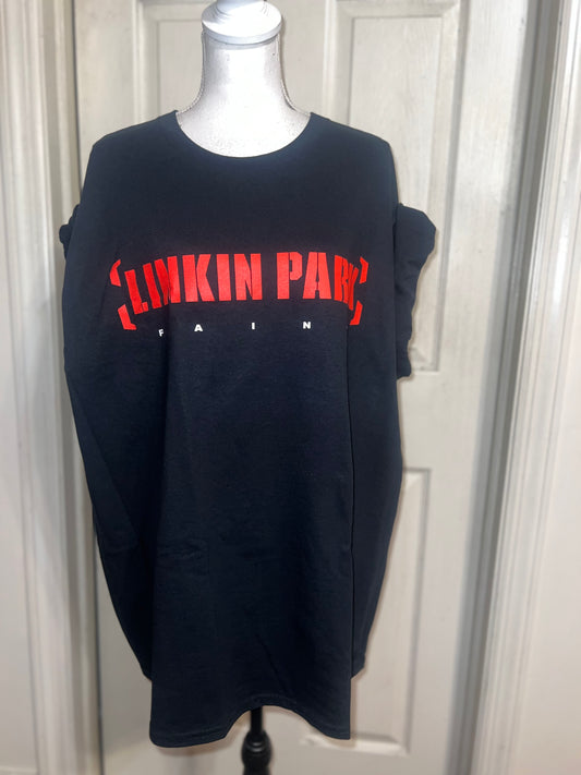 Linkin Park Double Sided Oversized Distressed Tee