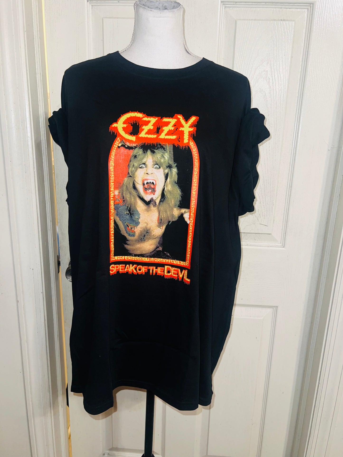 Ozzy Osbourne Double Sided Oversized Distressed Tee