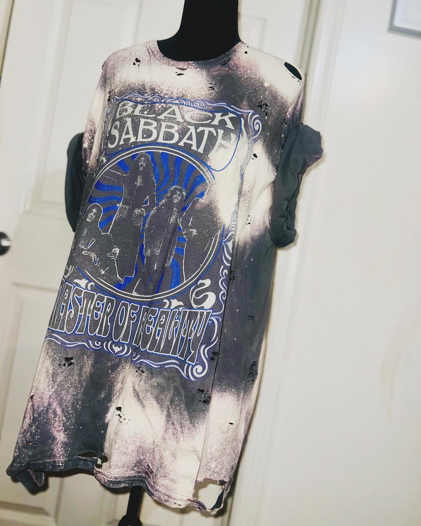 Black Sabbath Oversized Distressed Tee