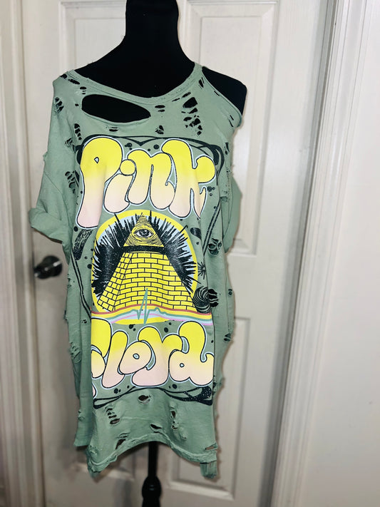 Pink Floyd Oversized Distressed Tee