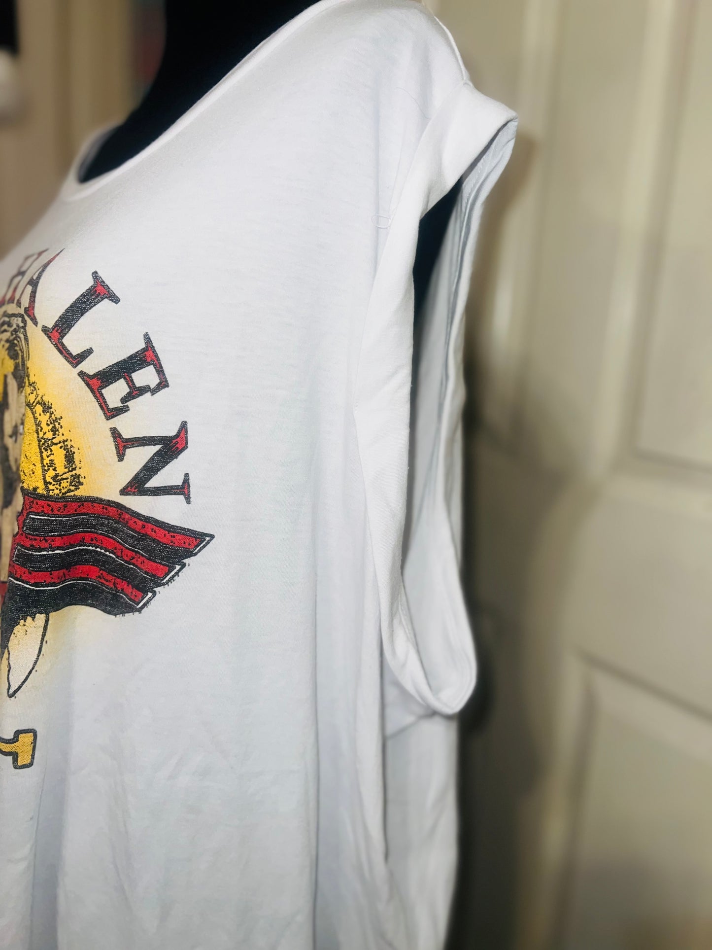 Van Halen Oversized Distressed Tee