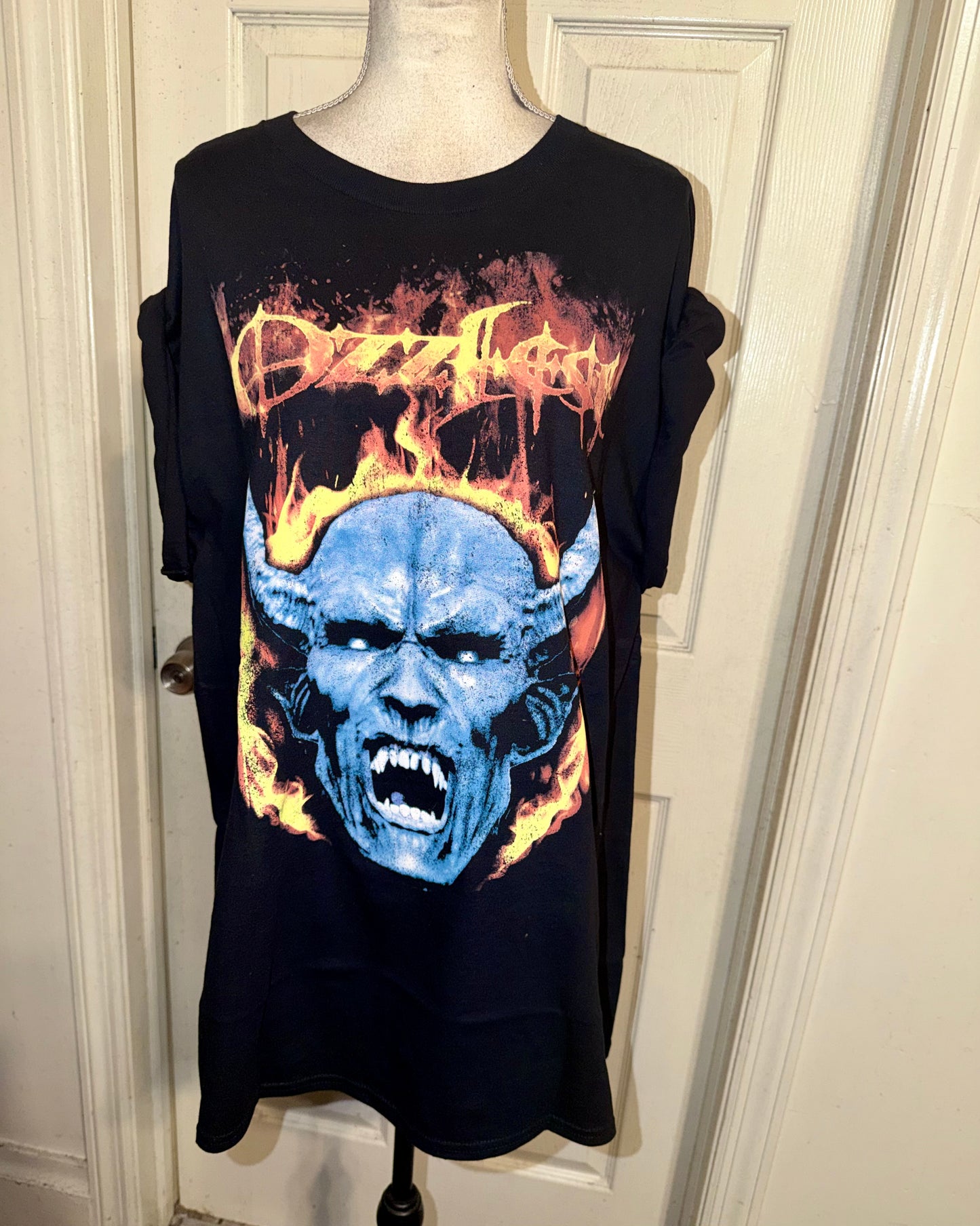 Ozzy Osbourne Ozzfest Oversized Distressed Tee