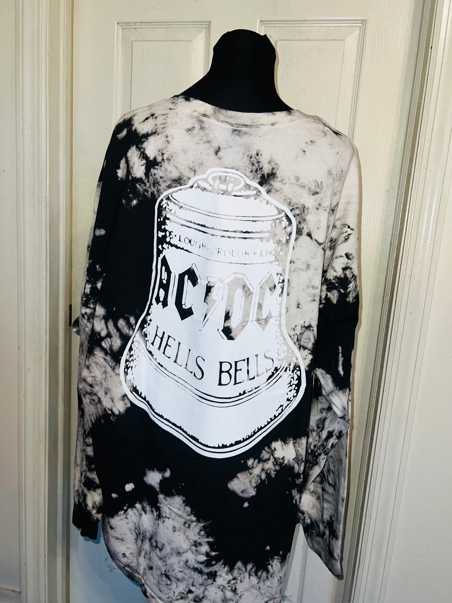 AC/DC Double Sided Oversized Distressed Tee