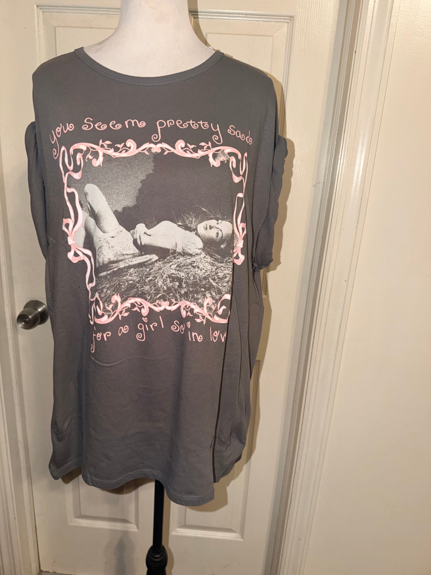 Olivia Rodrigo Oversized Distressed Tee