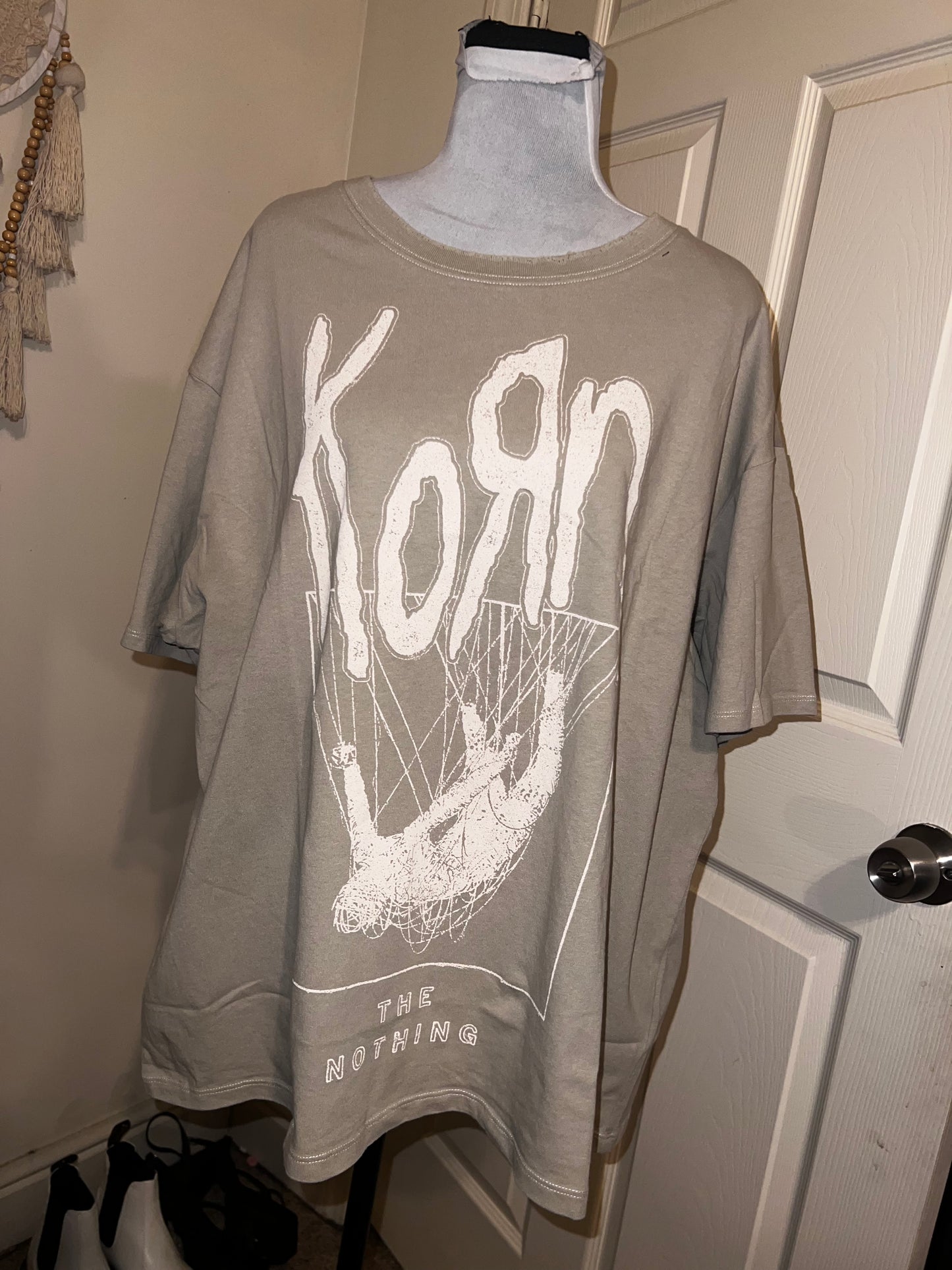 Korn Oversized Distressed Tee