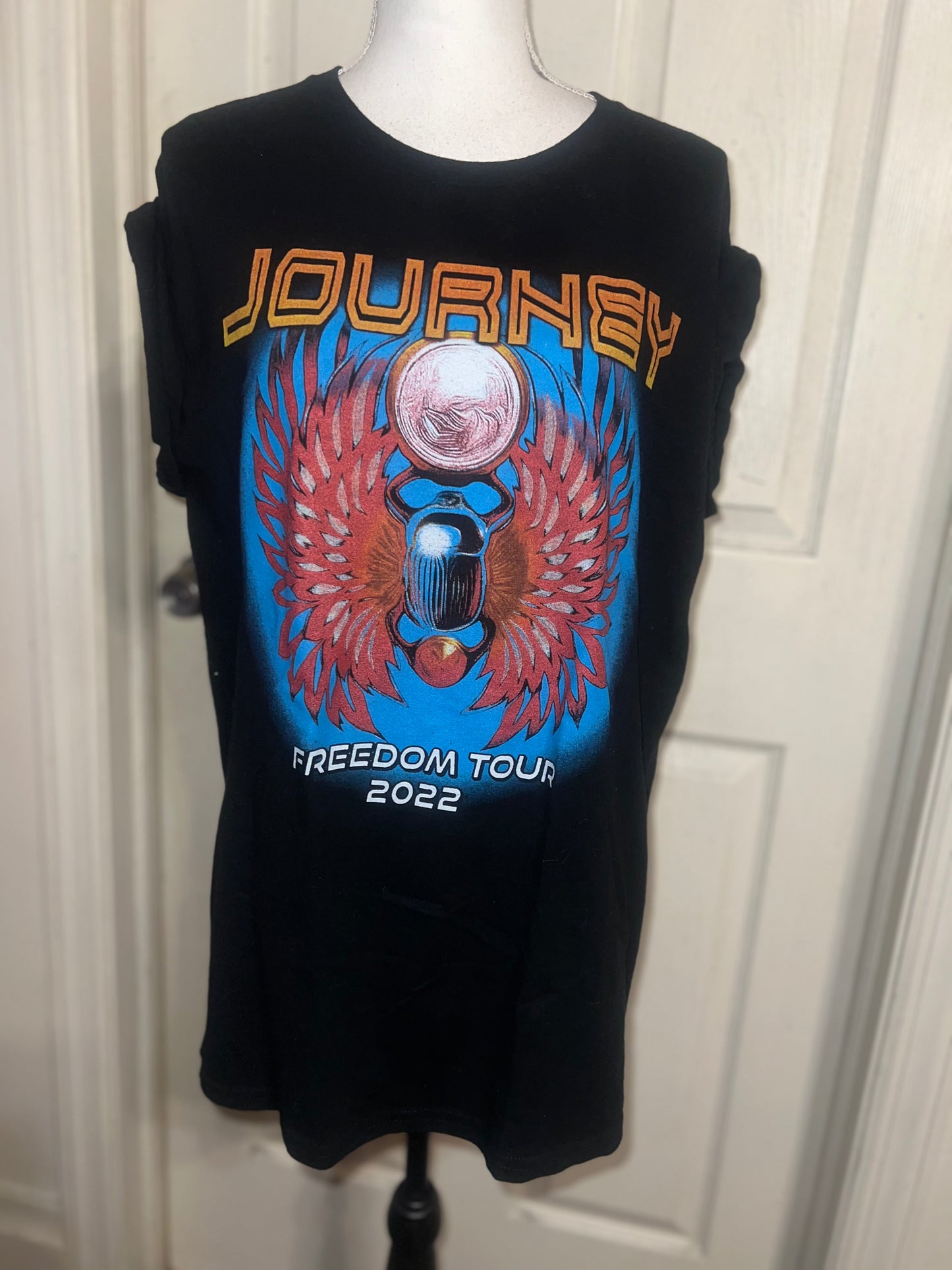 Journey (ft. Toto & Billy Idol) Oversized Distressed Tee