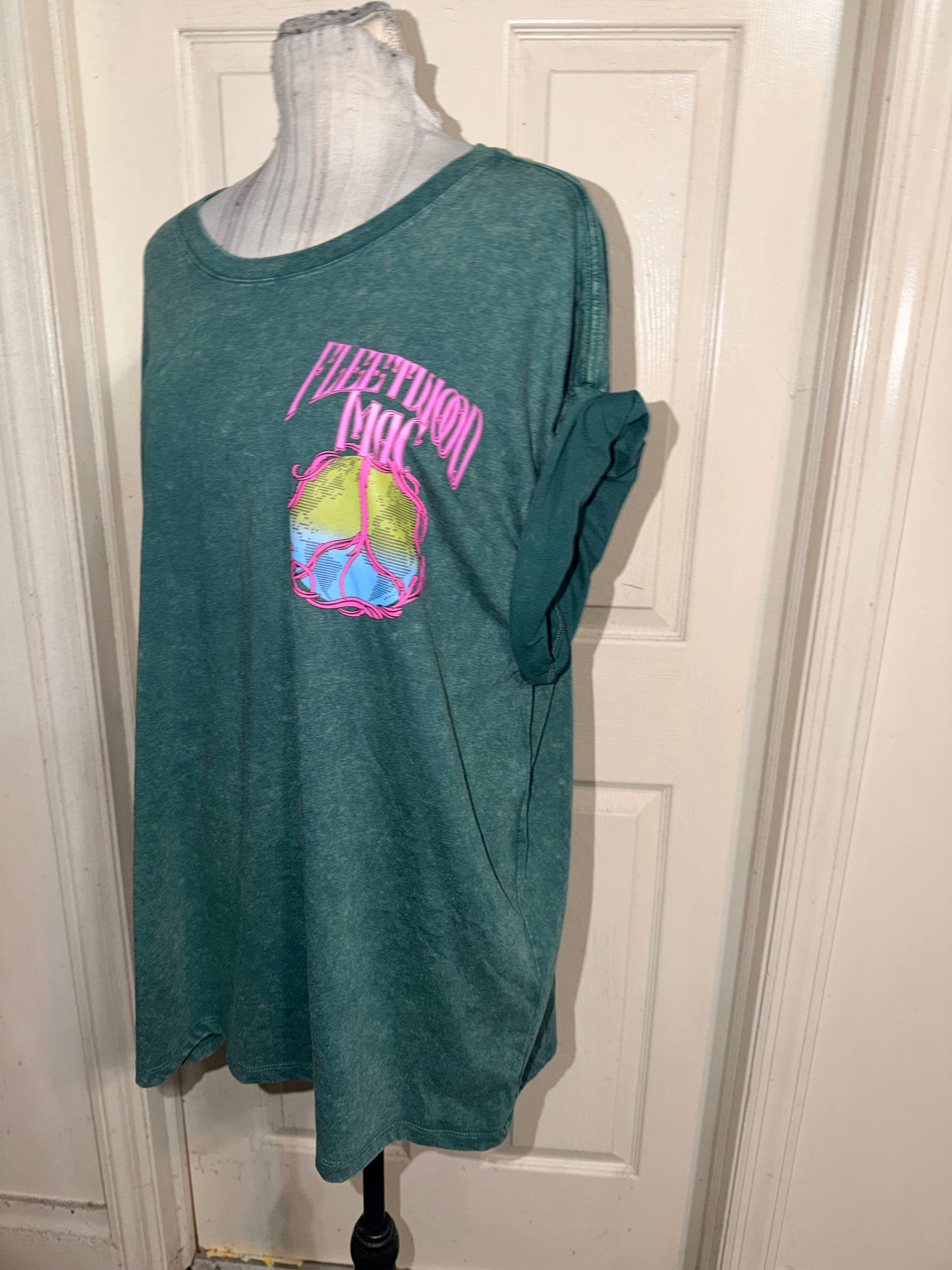 Fleetwood Mac Double Sided Oversized Distressed Tee