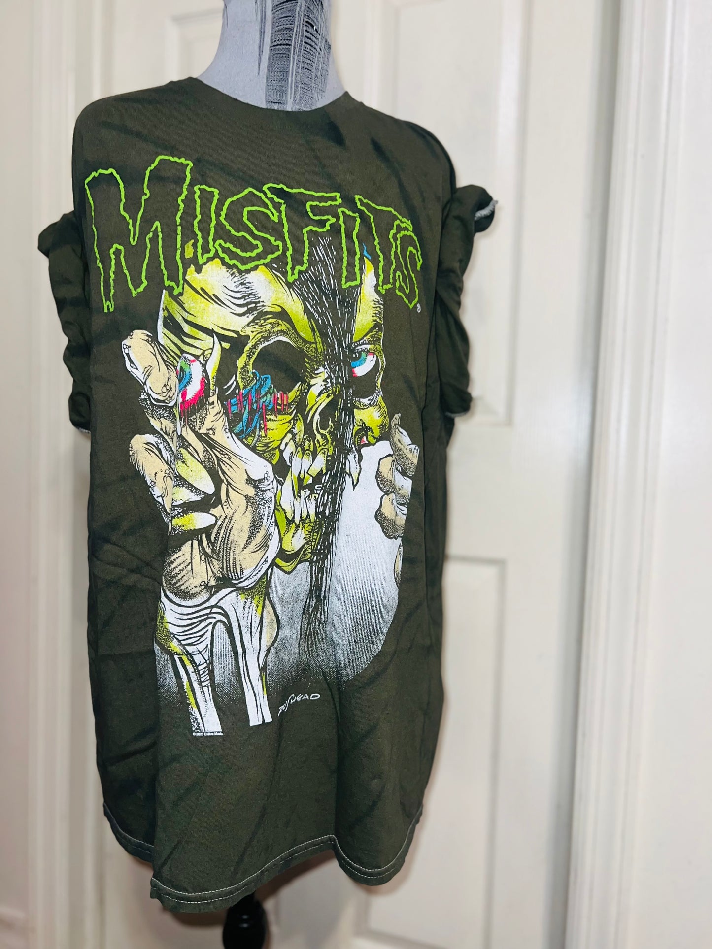 The Misfits Tie Dye Oversized Distressed Tee