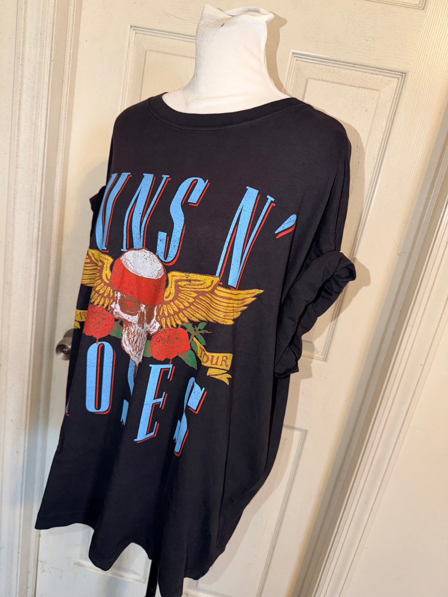 Guns N’ Roses Double Sided Oversized Distressed Tee