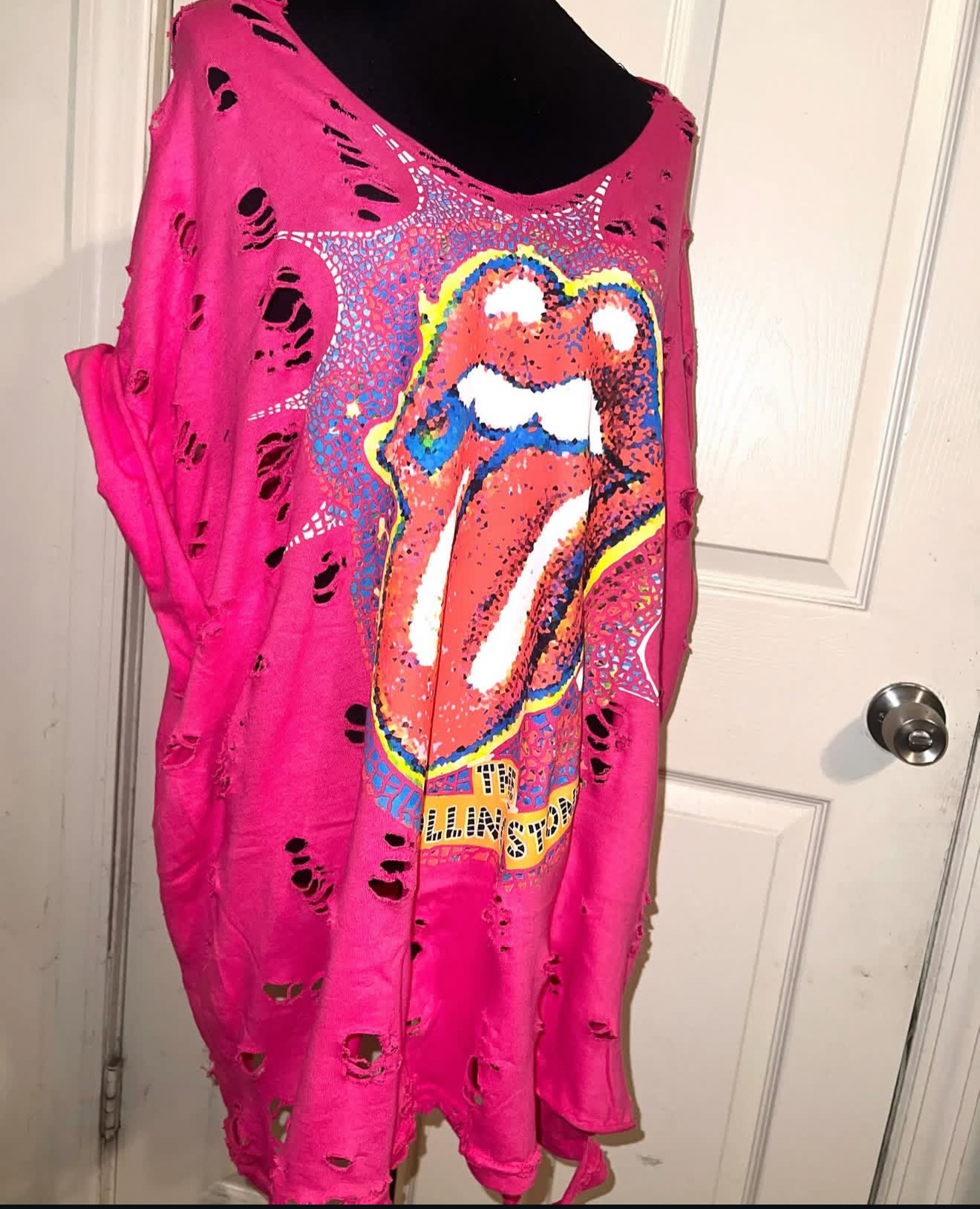 The Rolling Stones Oversized Distressed Tee