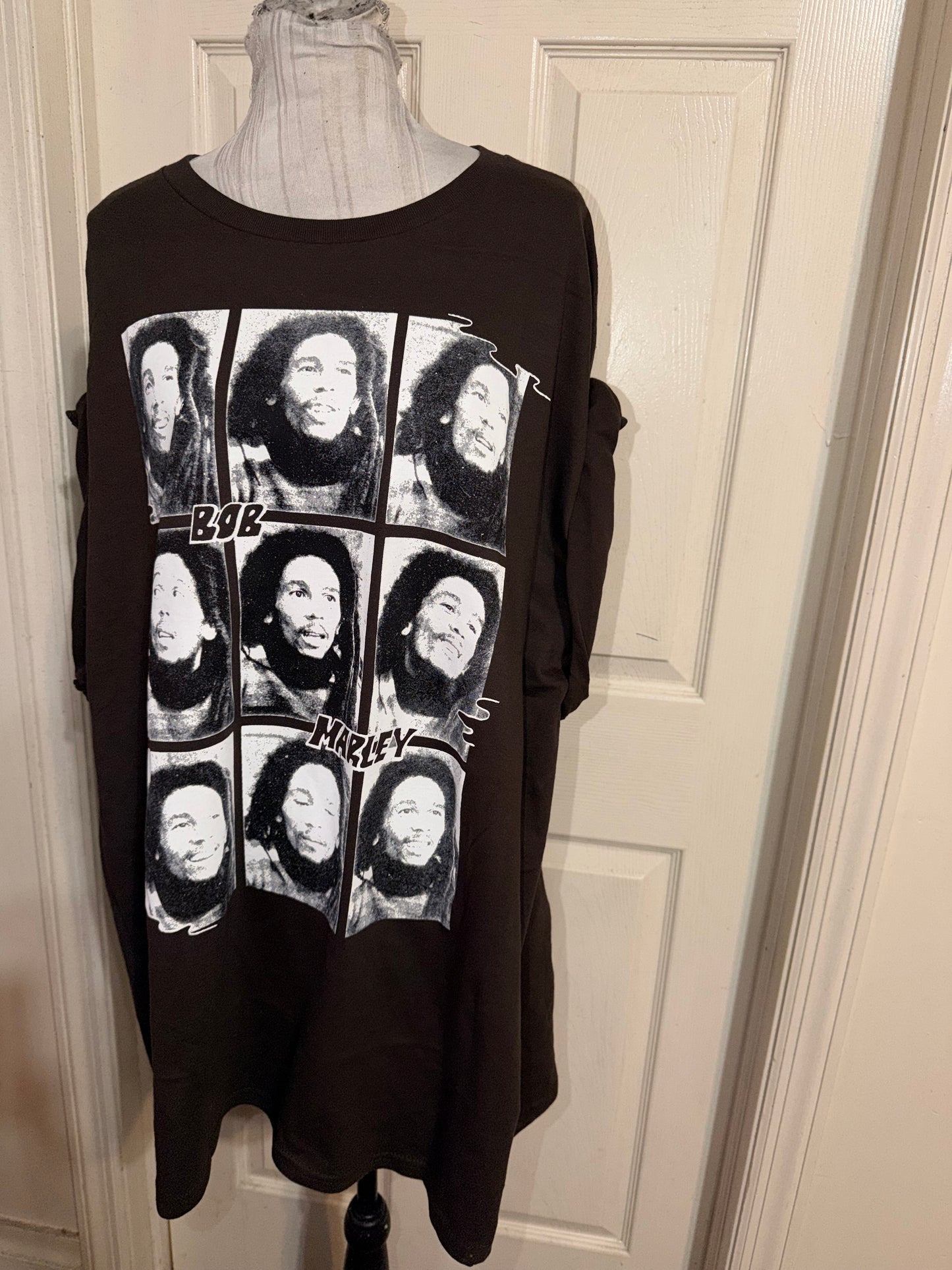 Bob Marley Oversized Distressed Tee