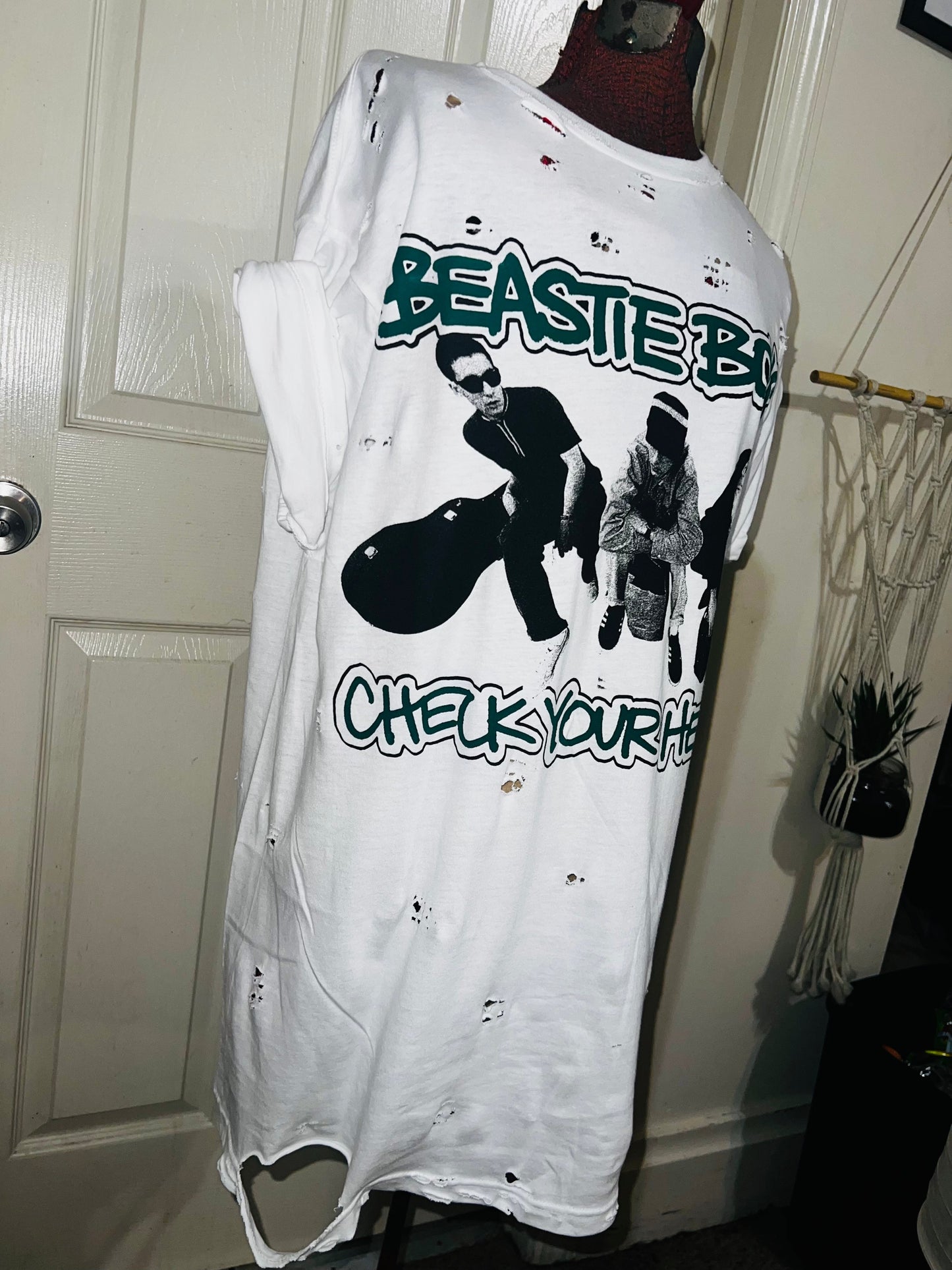 Beastie Boys Double Sided Oversized Distressed Tee