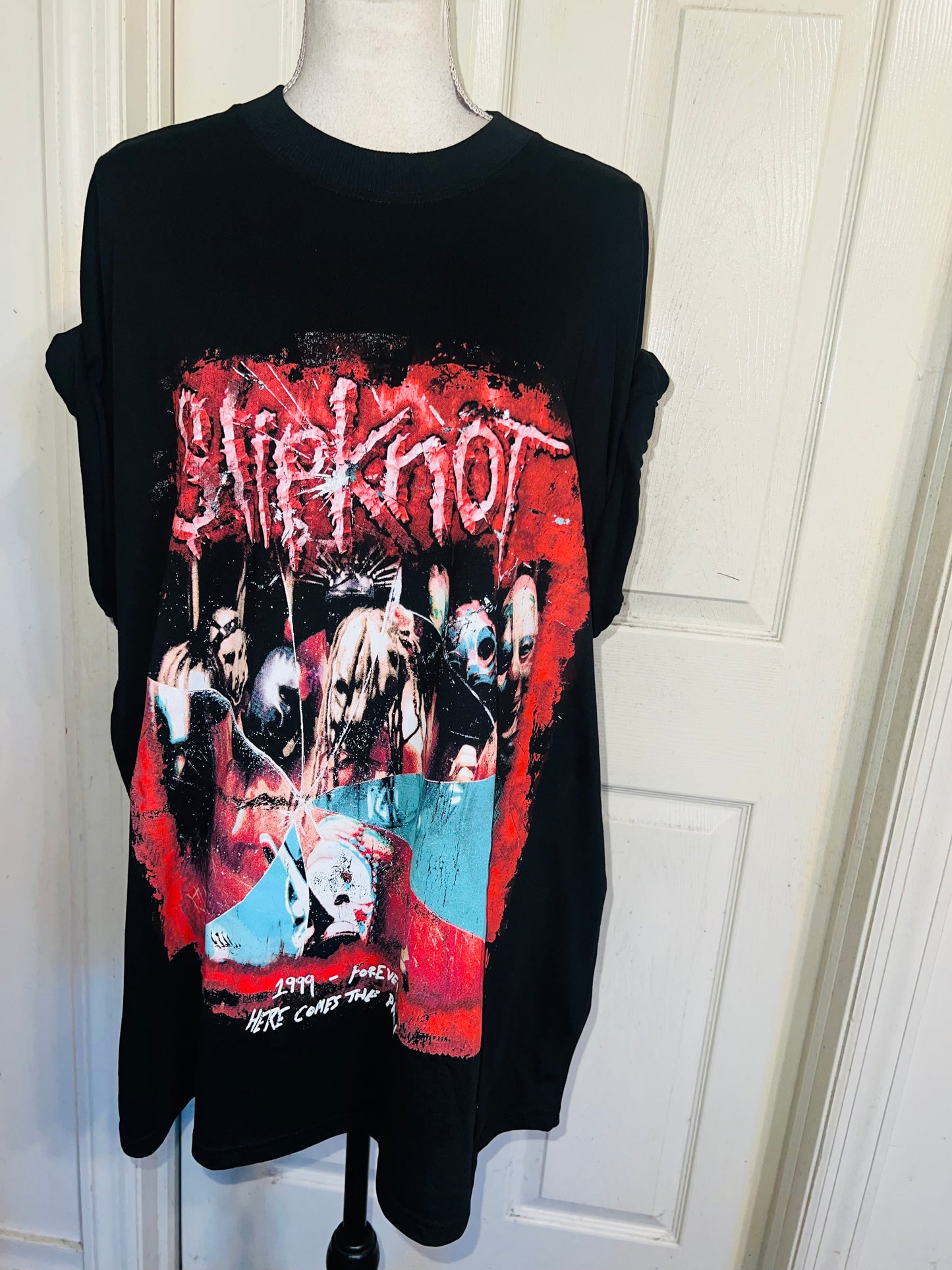 Slipknot Double Sided Oversized Distressed Tee